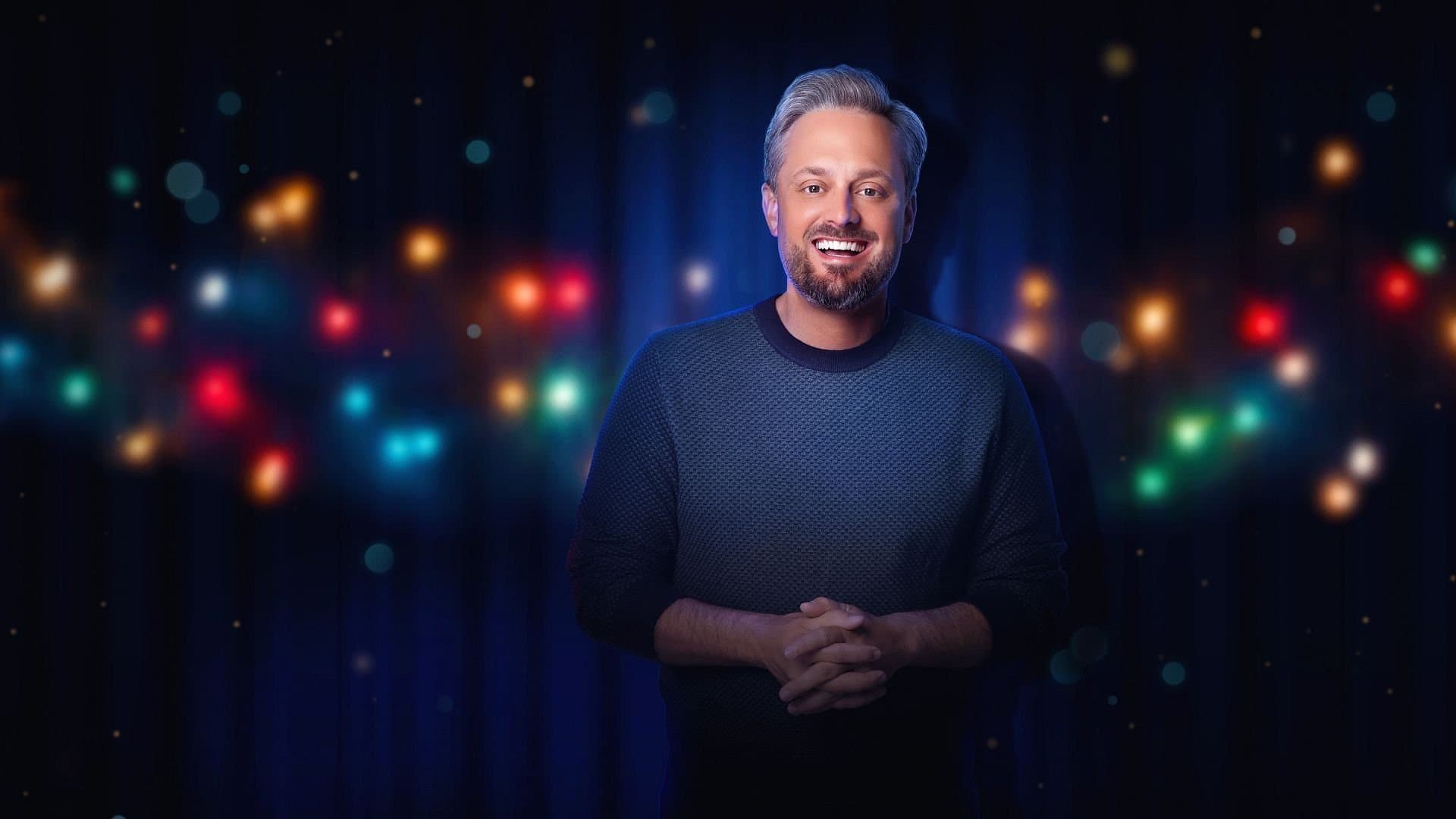 Nate Bargatze's Nashville Christmas backdrop