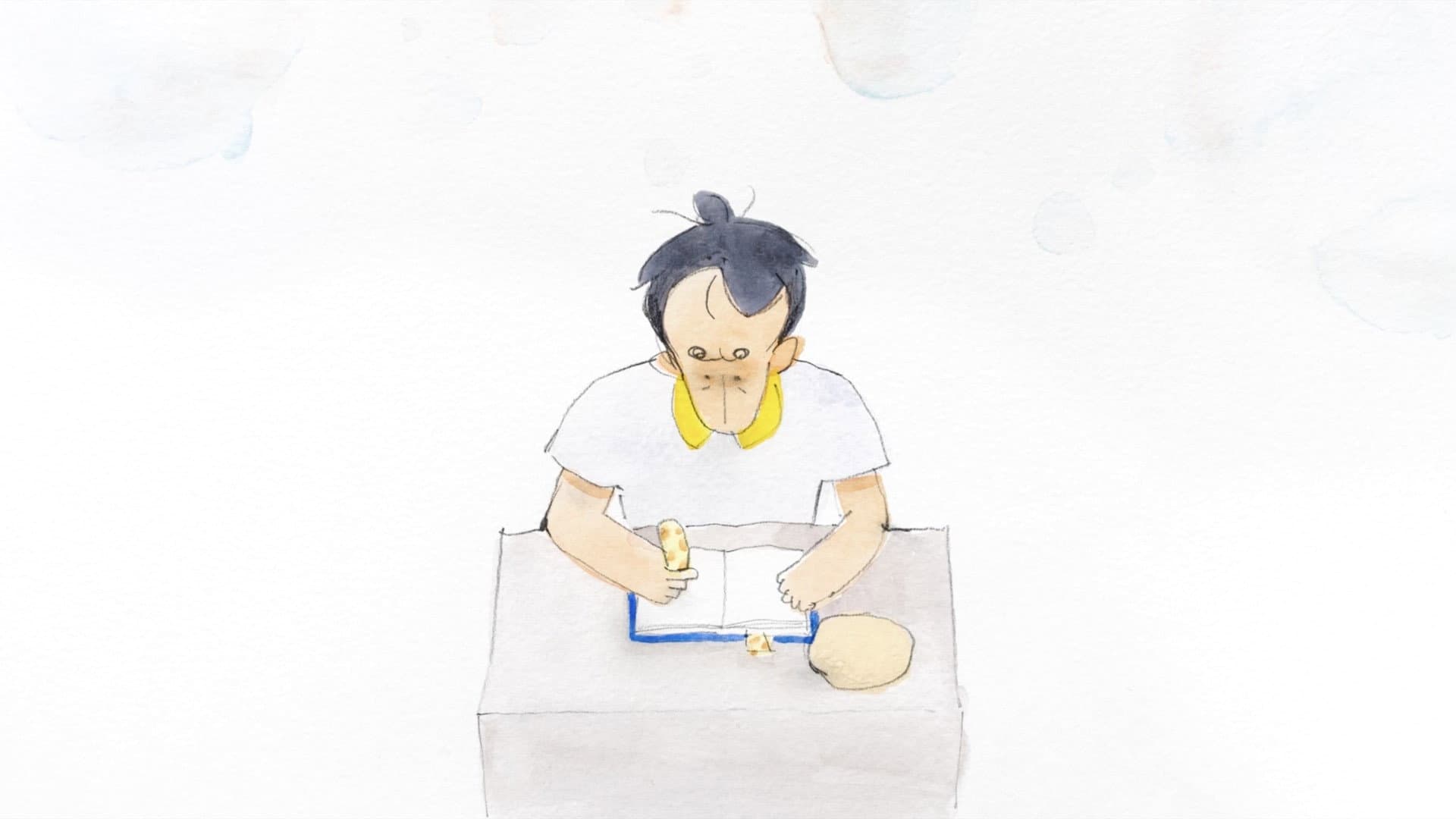 Marc Page and the round goat cheese backdrop