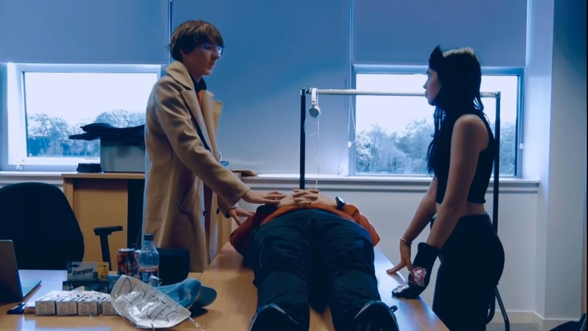 Cyberpunk Newsagent backdrop