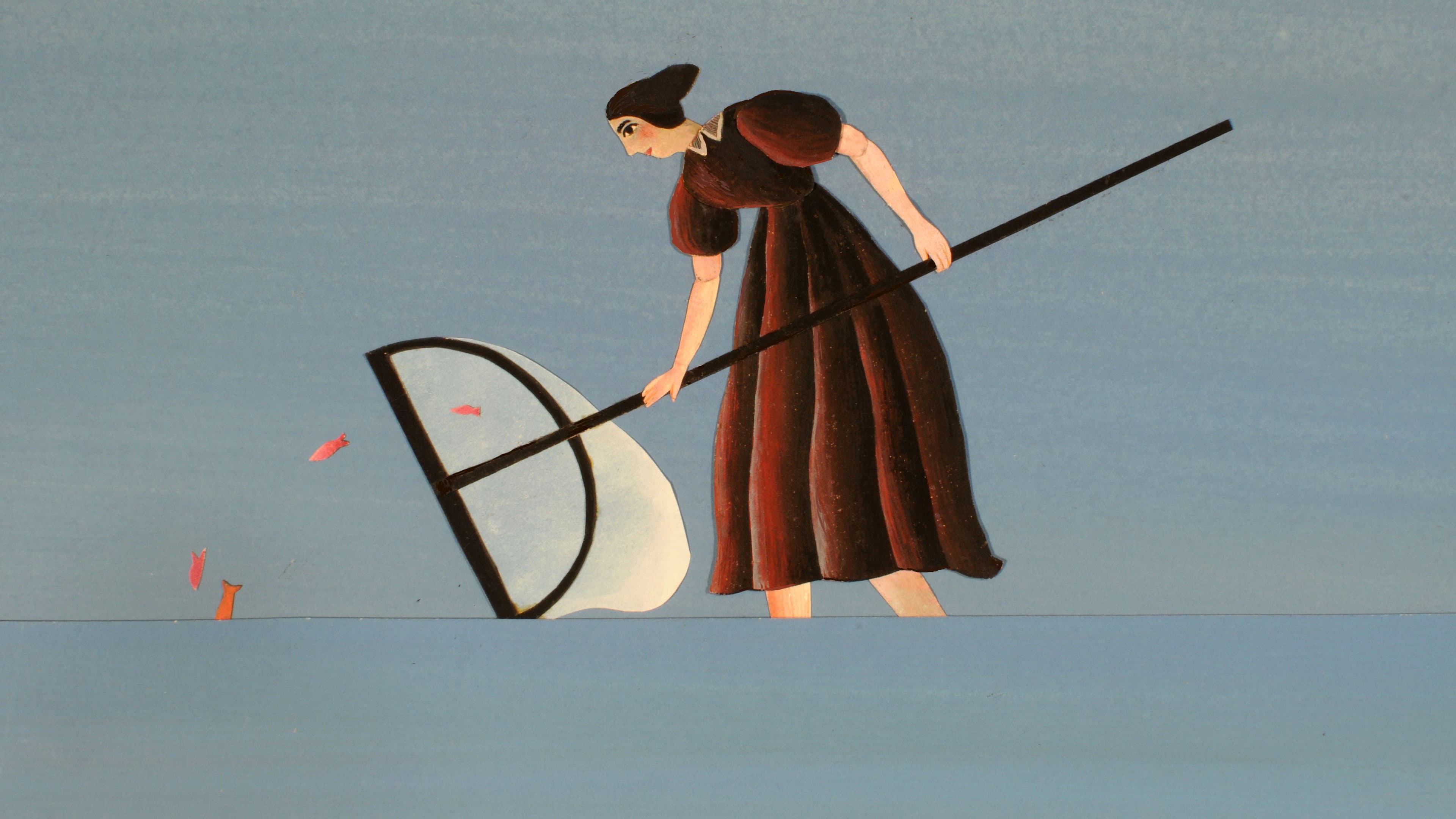 The Young Lady and the Cellist backdrop