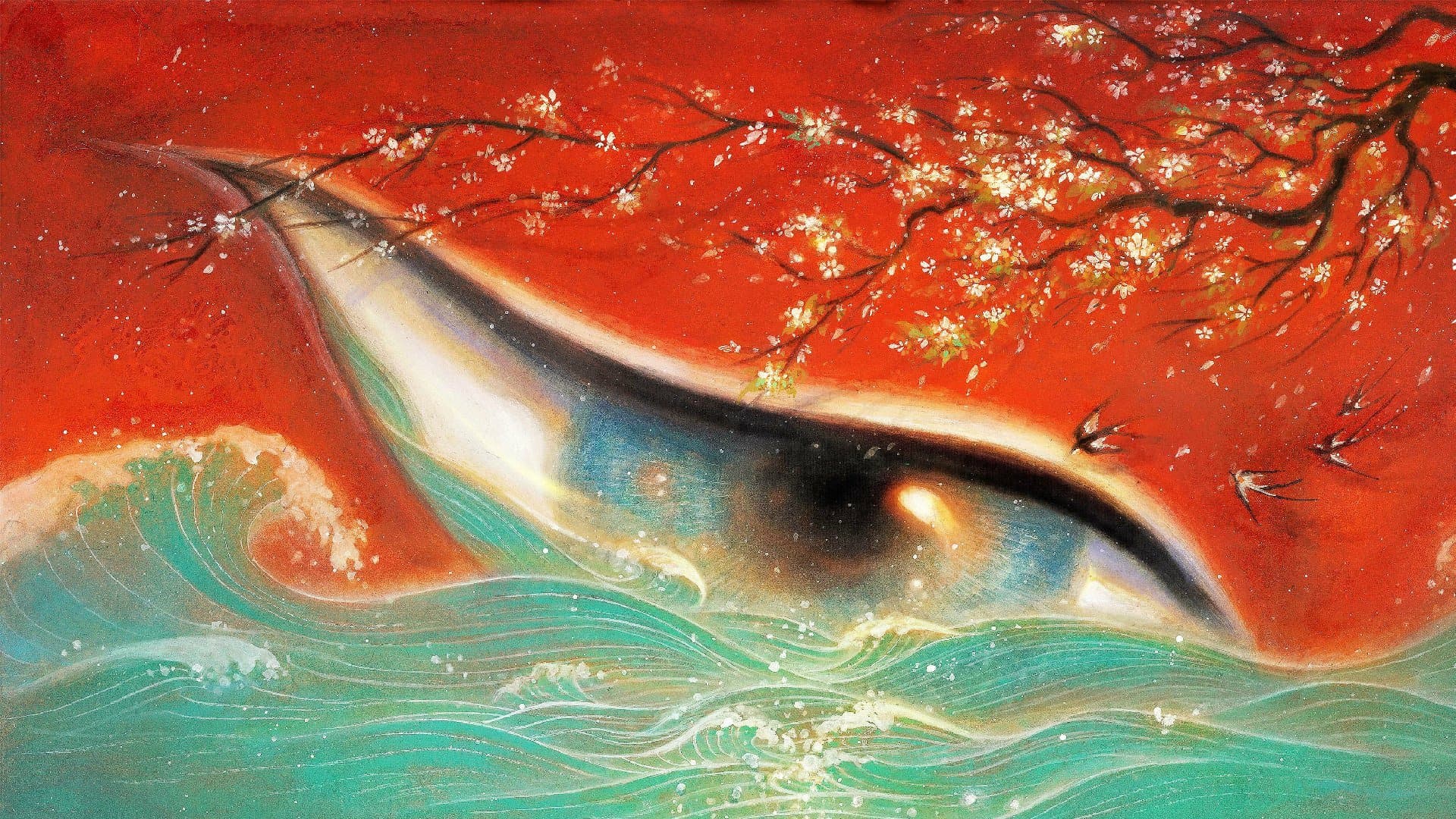 Big Fish & Begonia backdrop