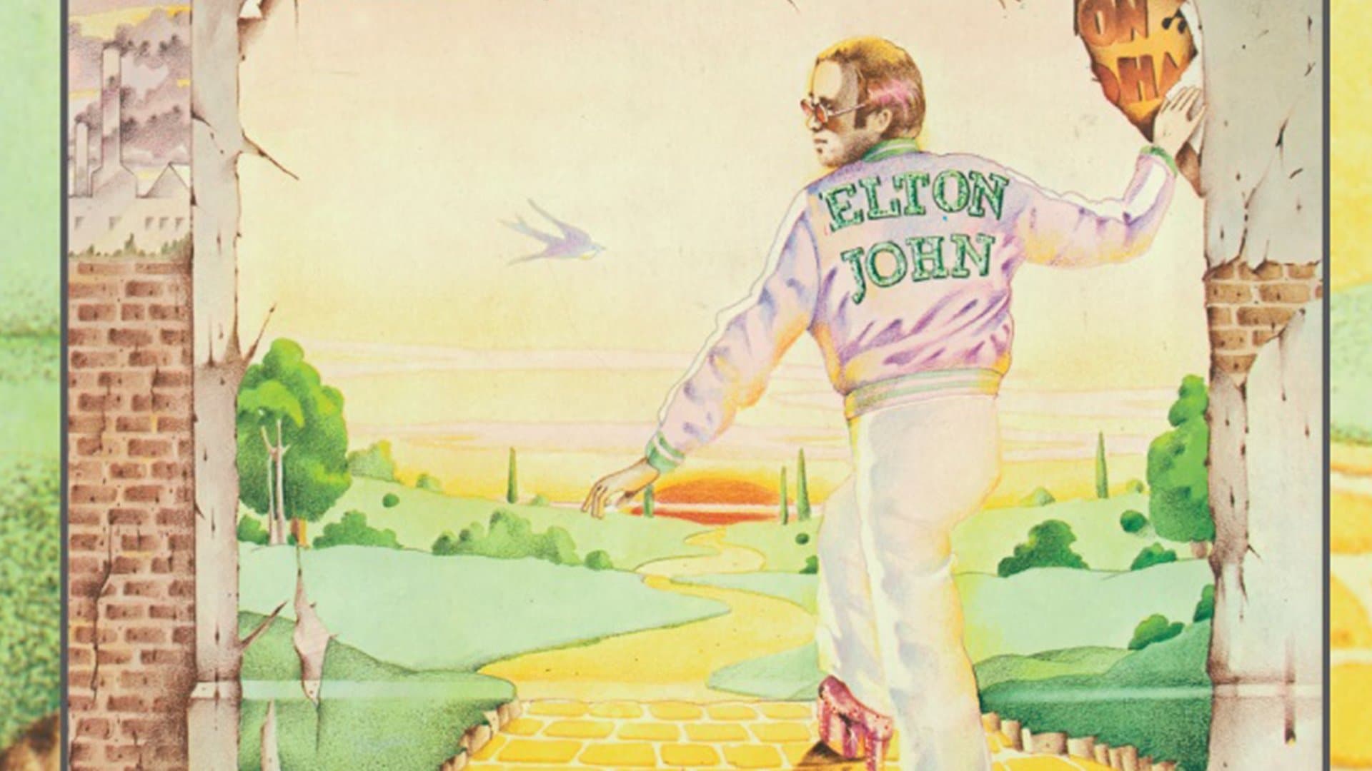 Elton John - Goodbye Yellow Brick Road backdrop