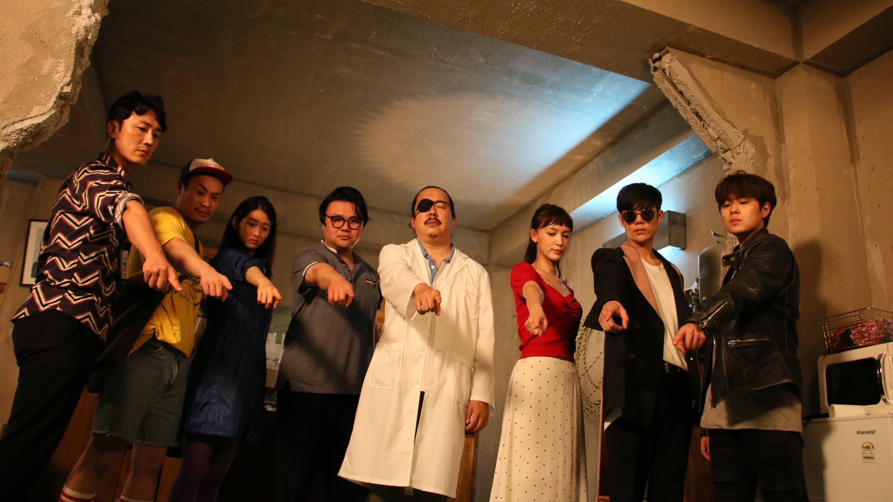 There is an Alien Here backdrop