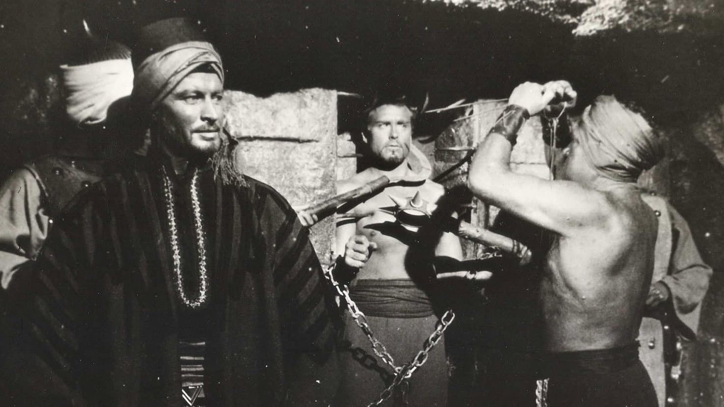 Samson Against the Sheik backdrop