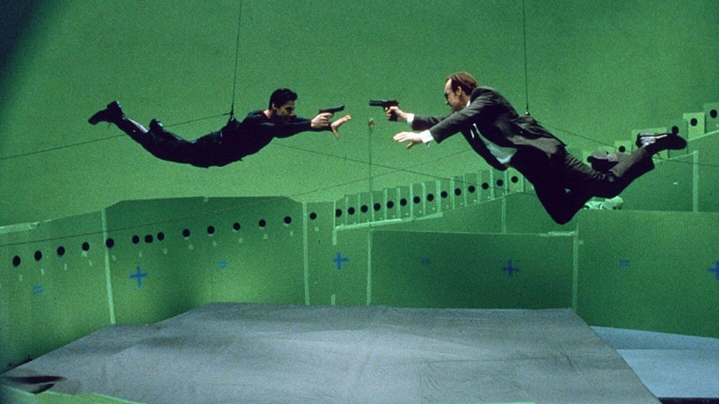 Making "The Matrix" backdrop