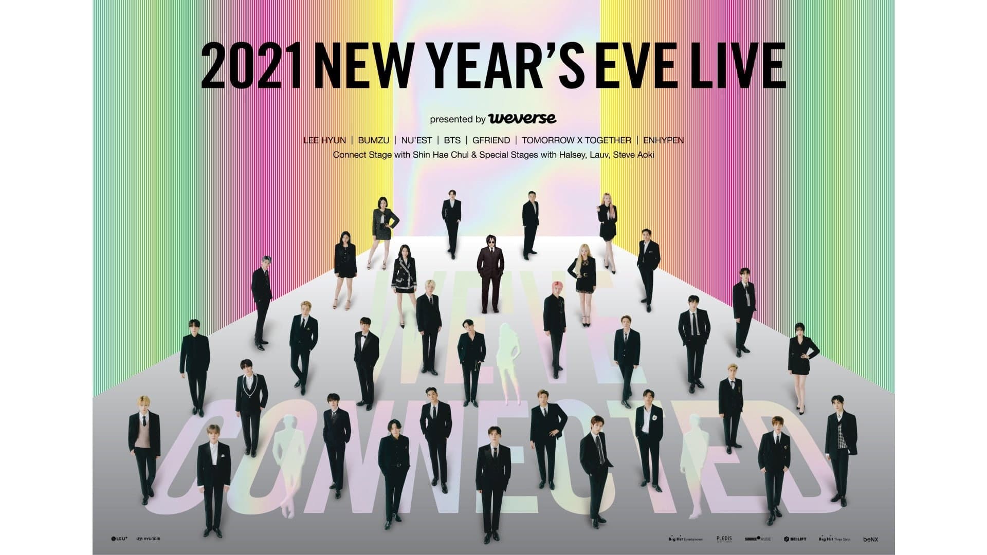 2021 NEW YEAR’S EVE LIVE presented by Weverse backdrop