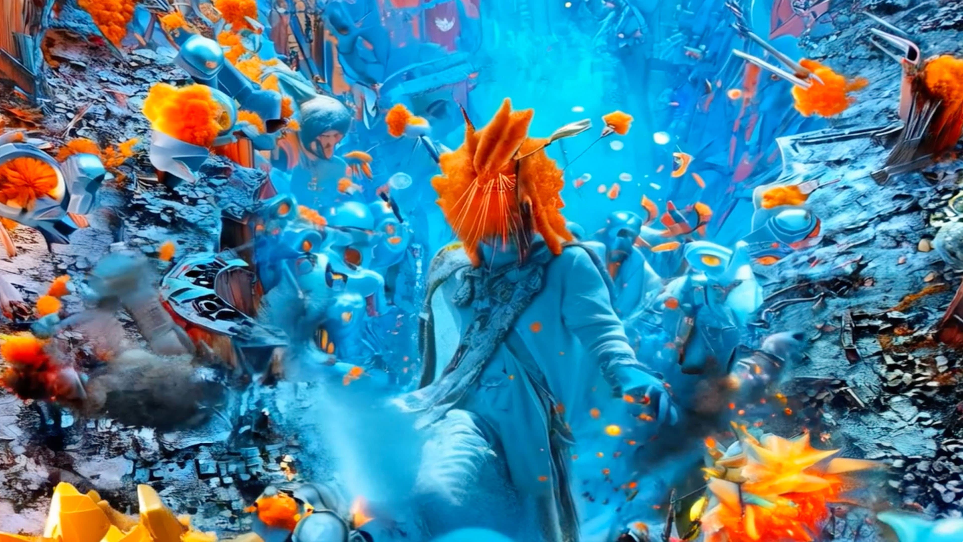 The Hypergaussian Wars backdrop