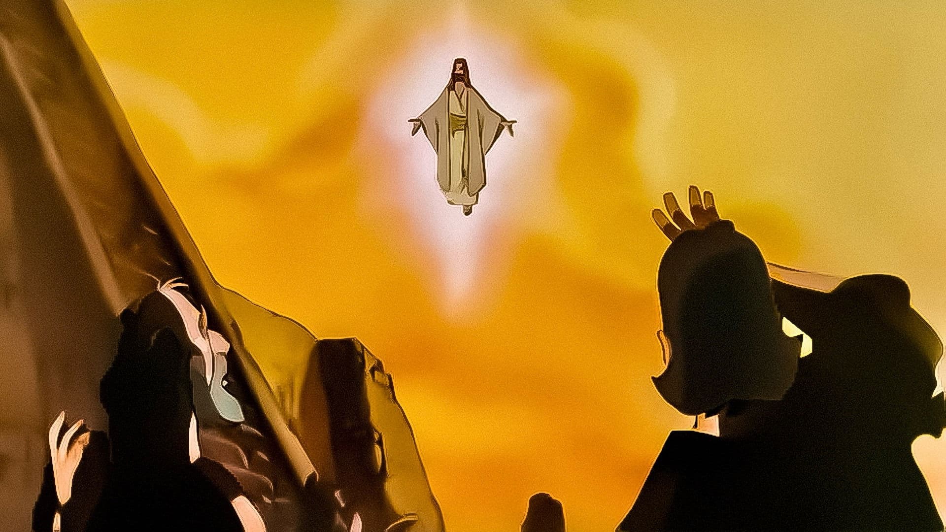 The Savior in America backdrop