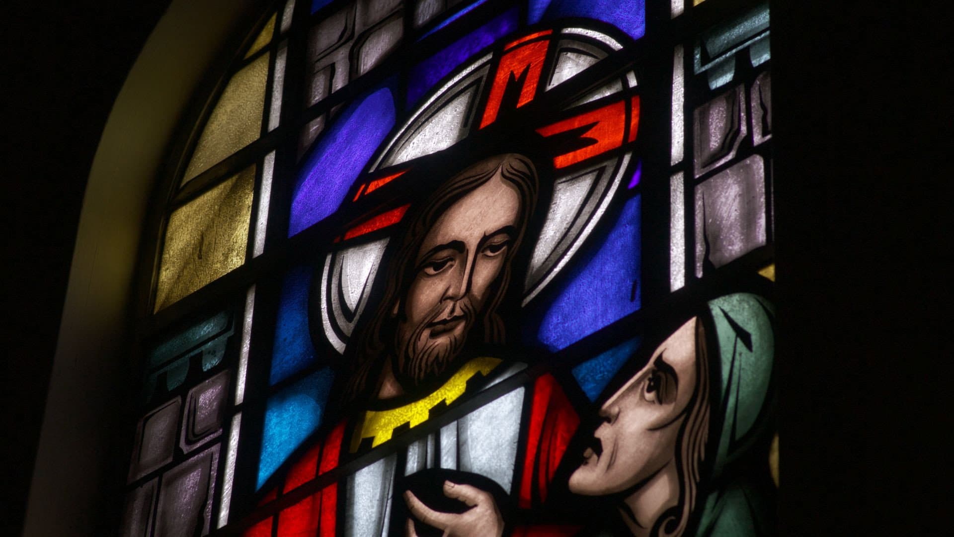 Confessional backdrop