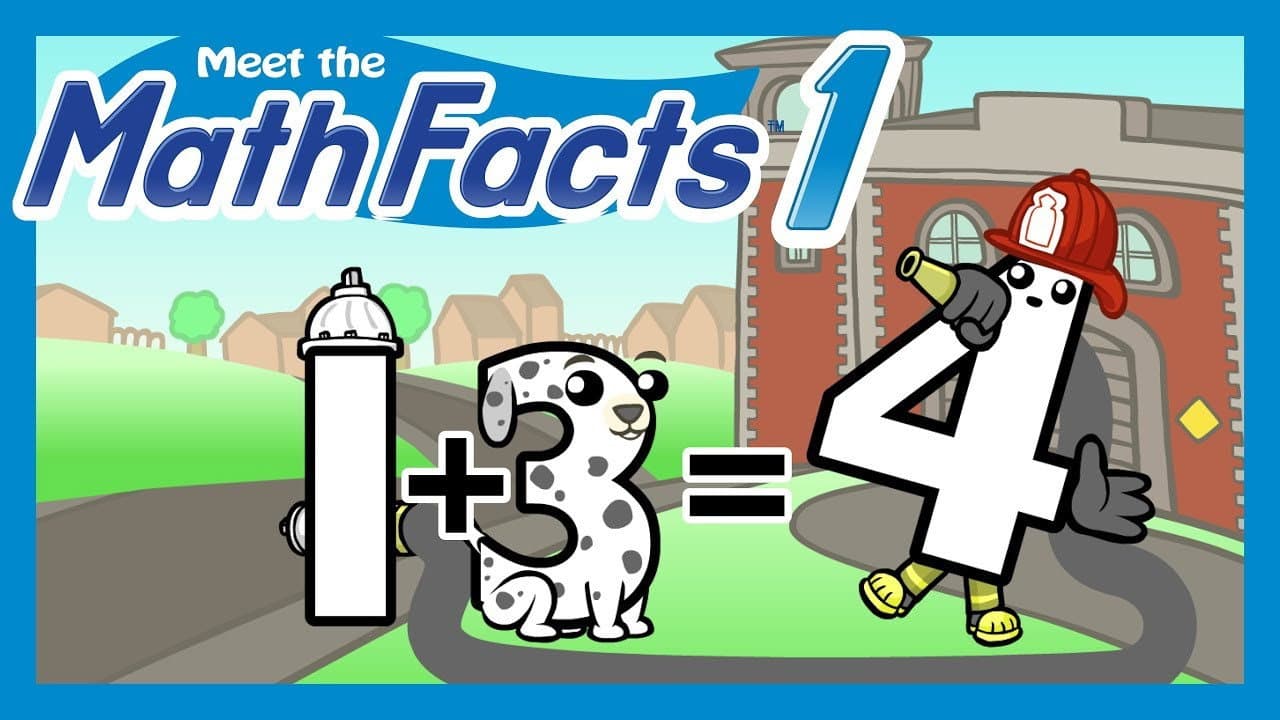Meet the Math Facts - Addition & Subtraction Level 1 backdrop
