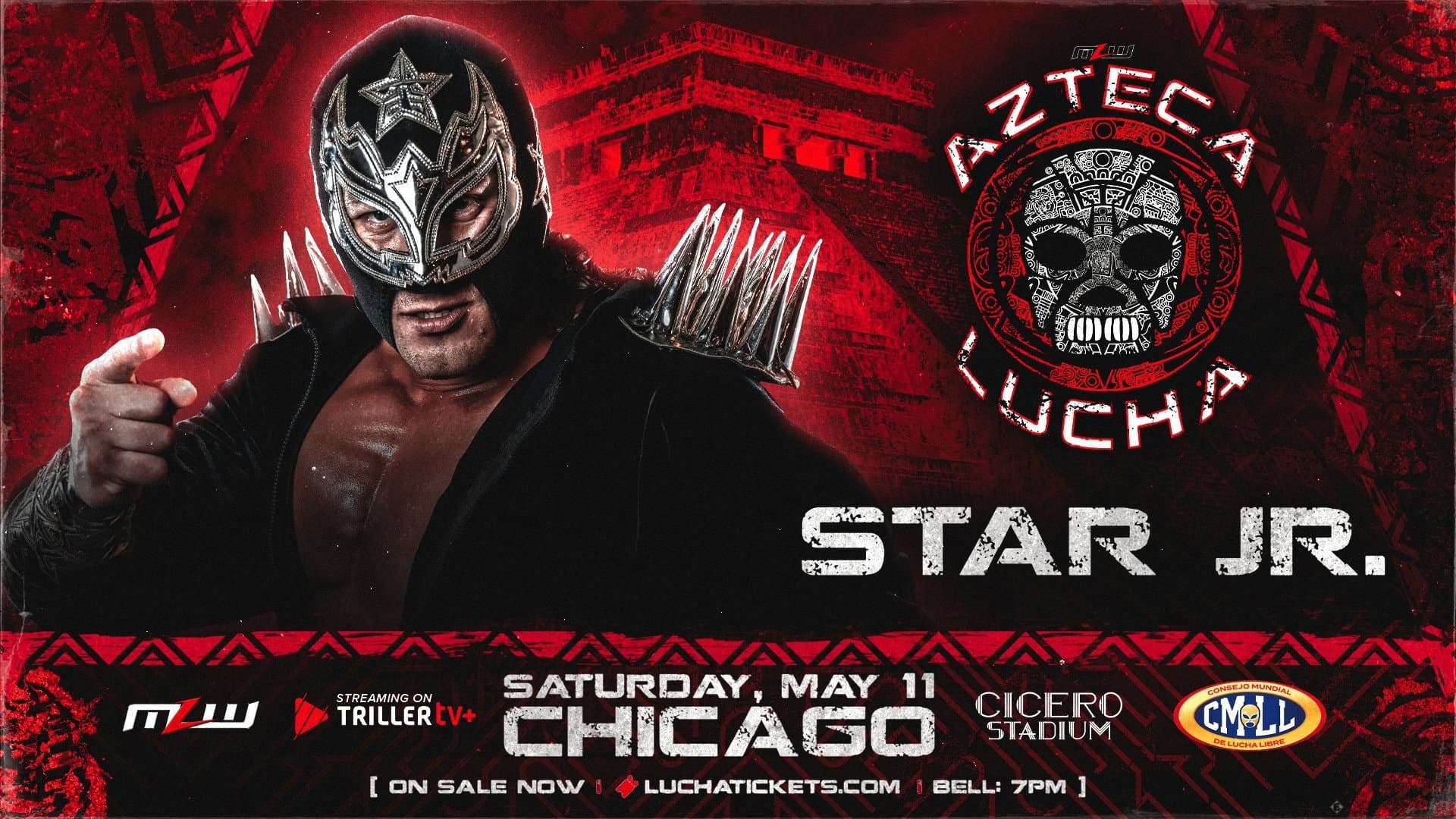 MLW Azteca Lucha 2024 backdrop