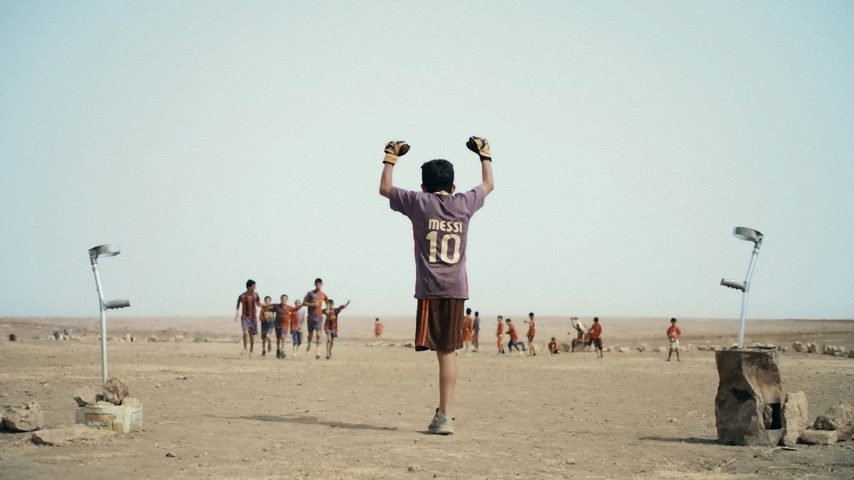Baghdad Messi backdrop