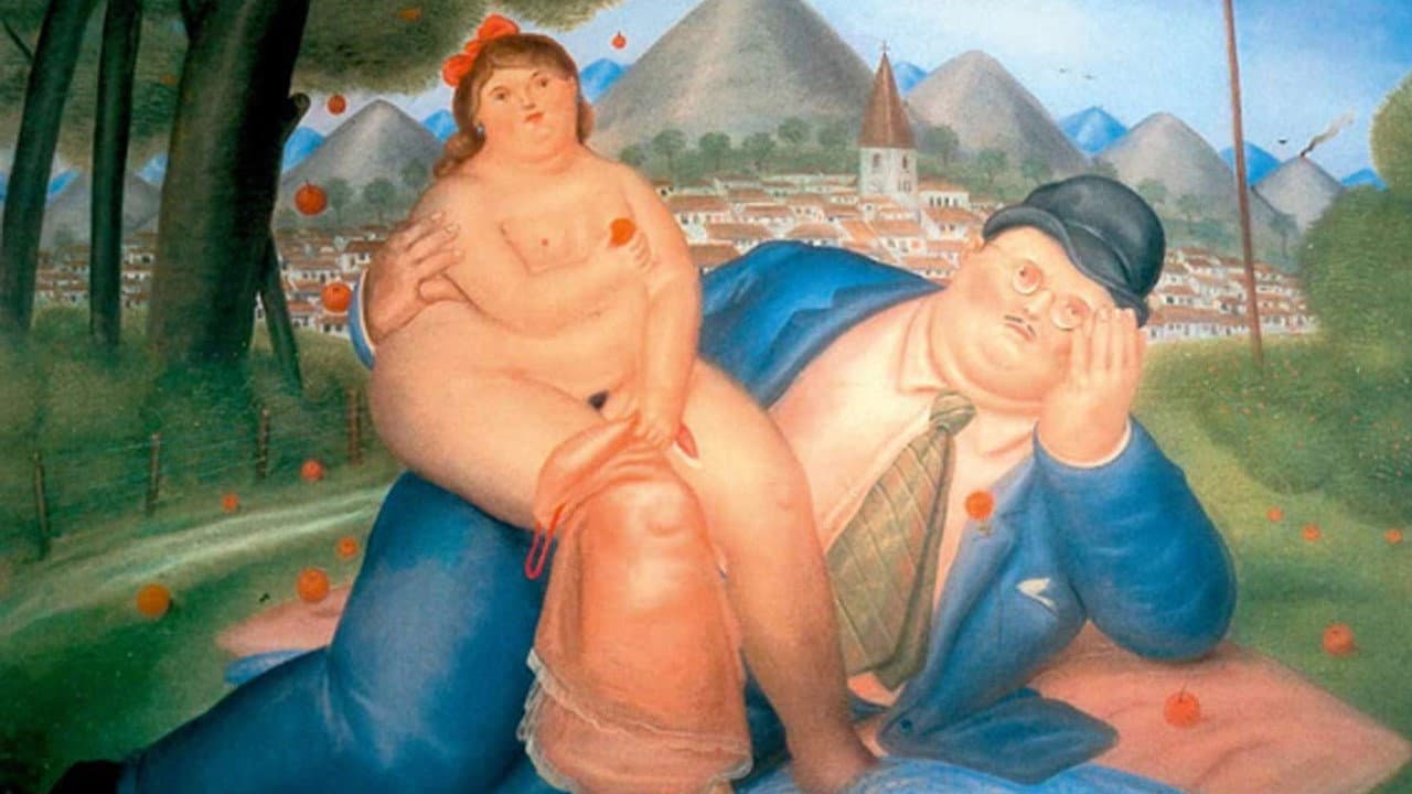 Botero Born in Medellin backdrop