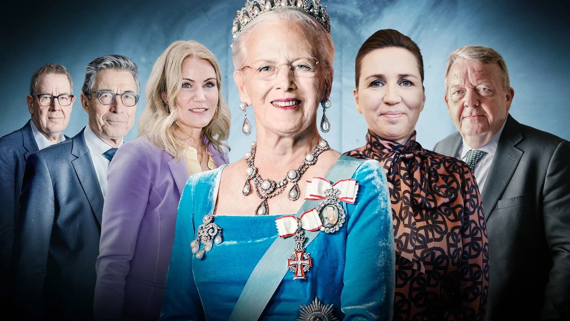 The Queen and the Prime Ministers backdrop