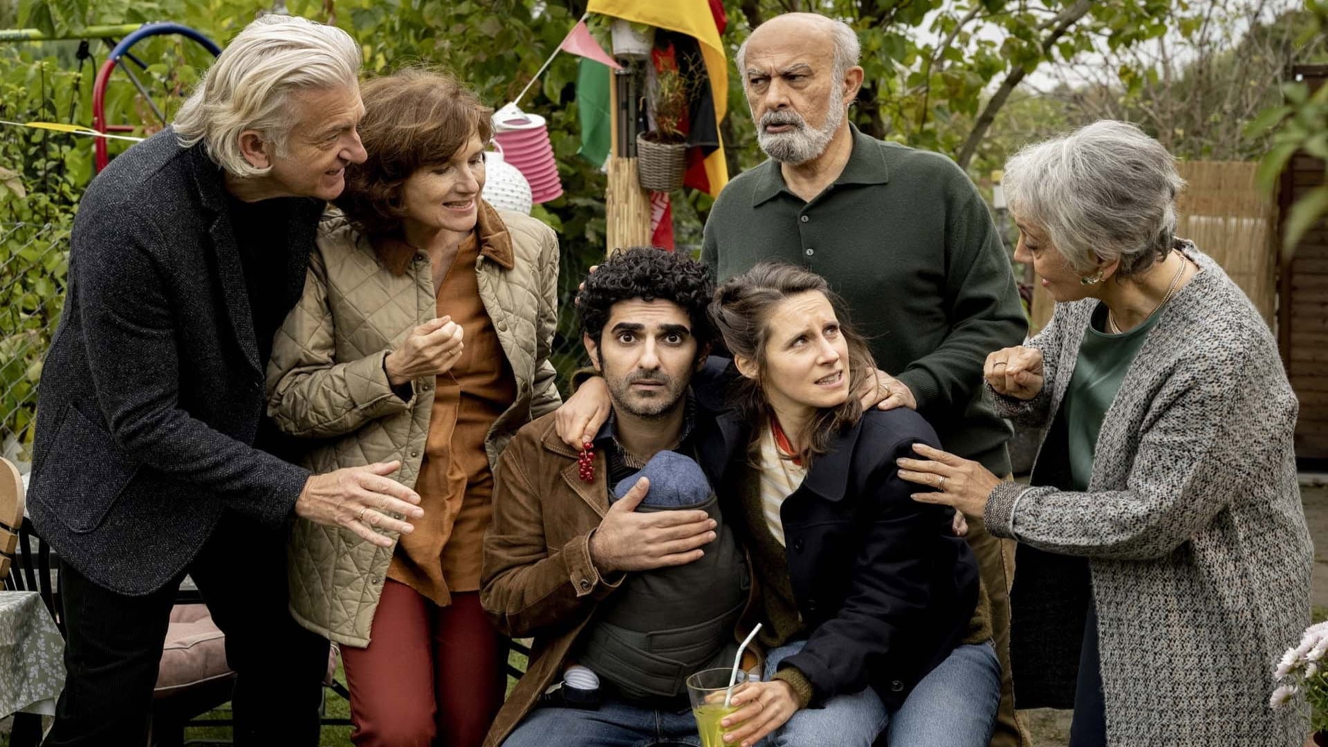 Familie ist ein Fest - Taufalarm backdrop