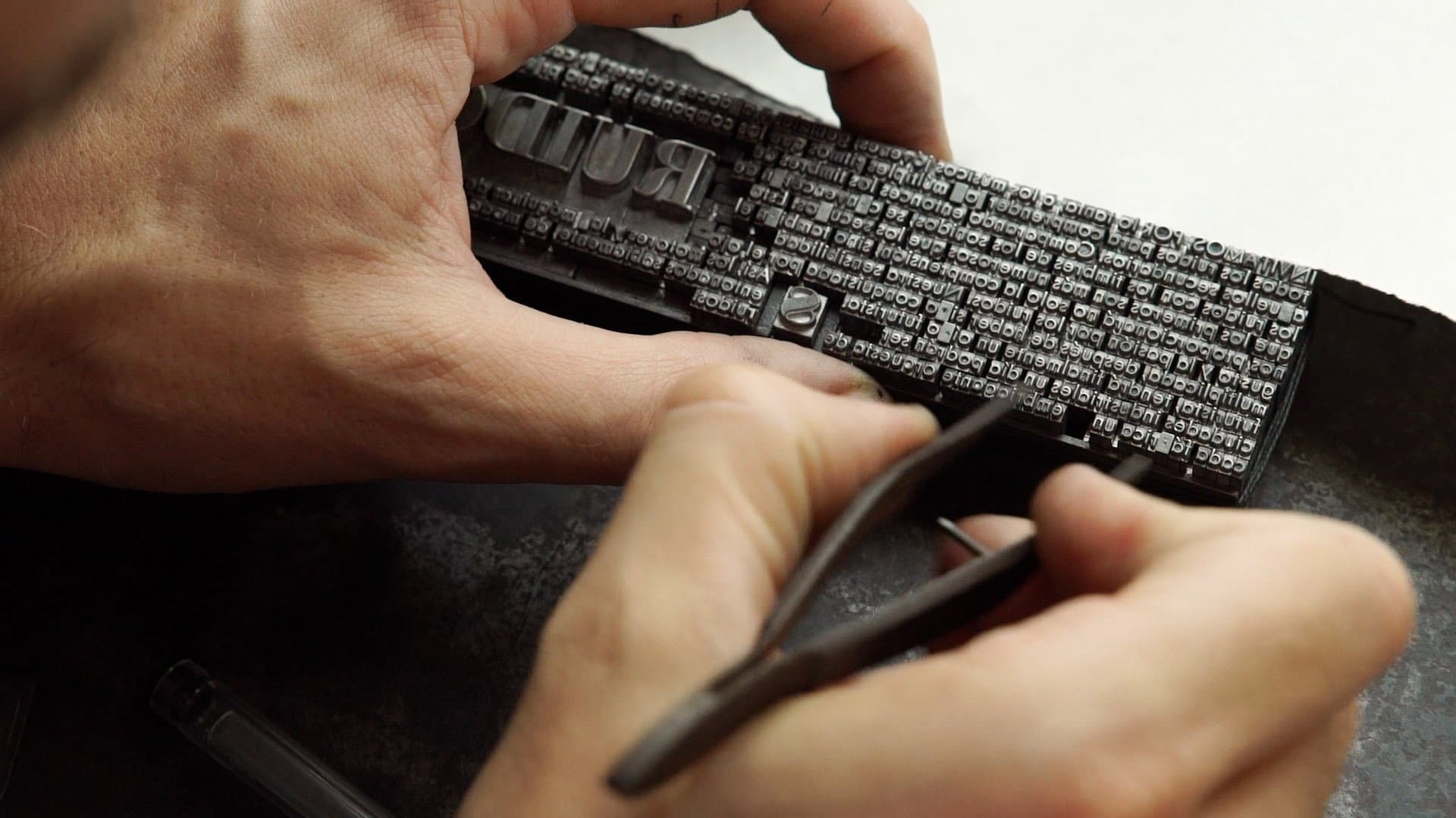 Endless Letterpress backdrop