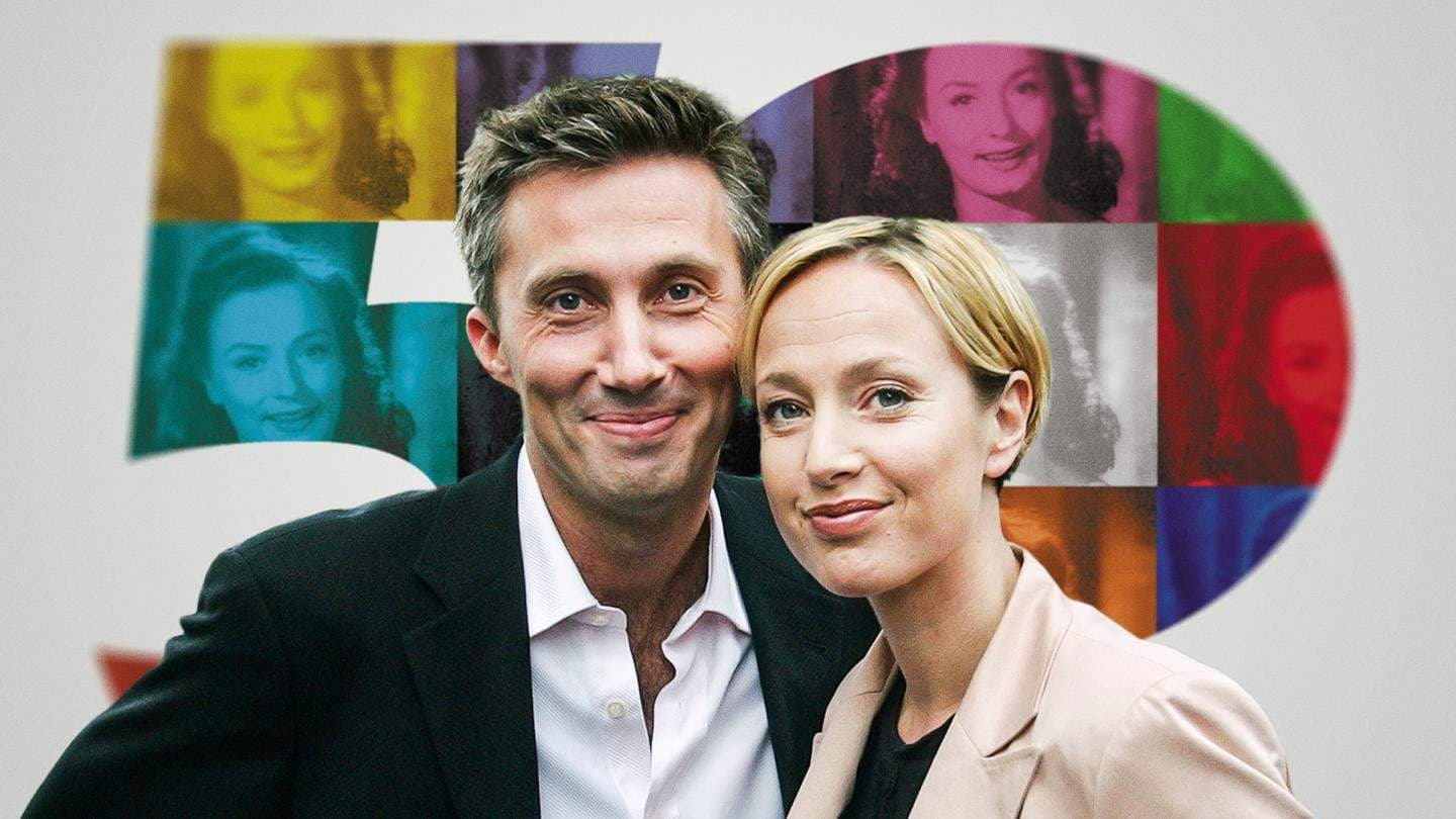 TV-jubilæums show backdrop