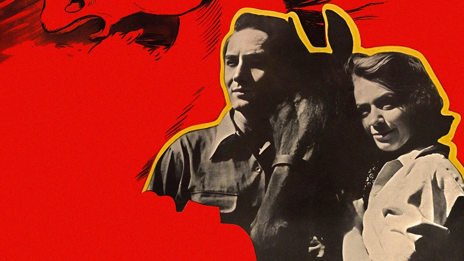 De röda hästarna backdrop