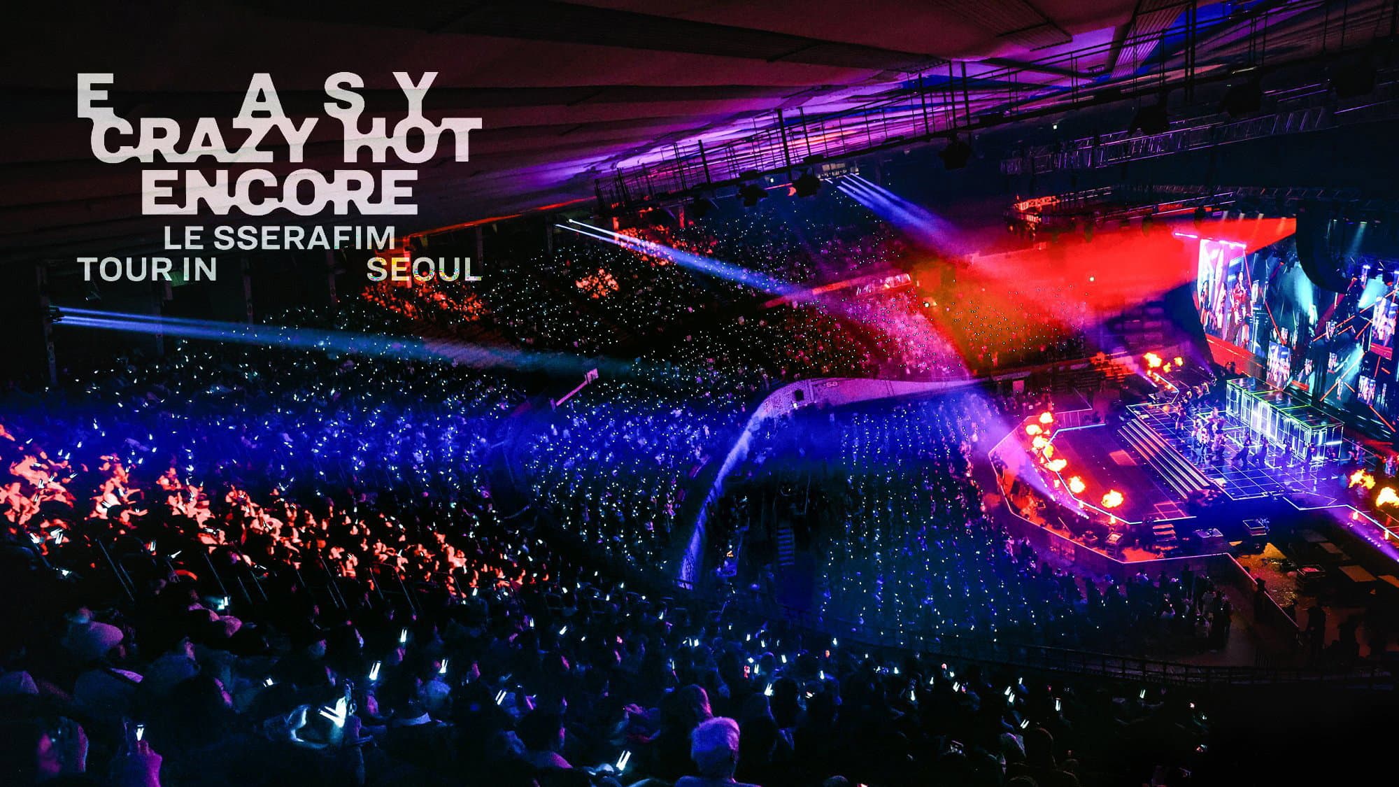 LE SSERAFIM TOUR 'EASY CRAZY HOT' ENCORE IN SEOUL backdrop
