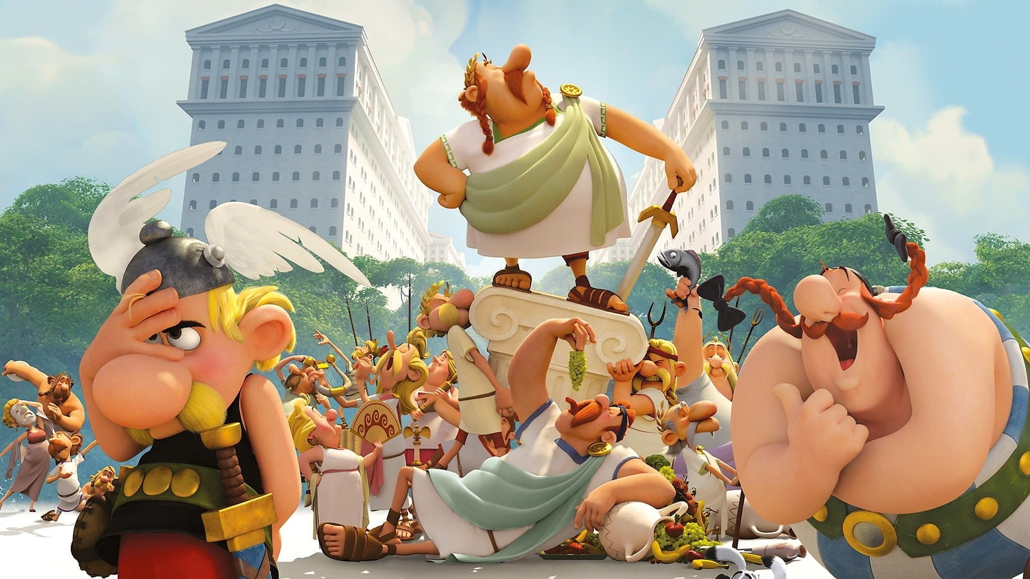 Asterix: The Mansions of the Gods backdrop