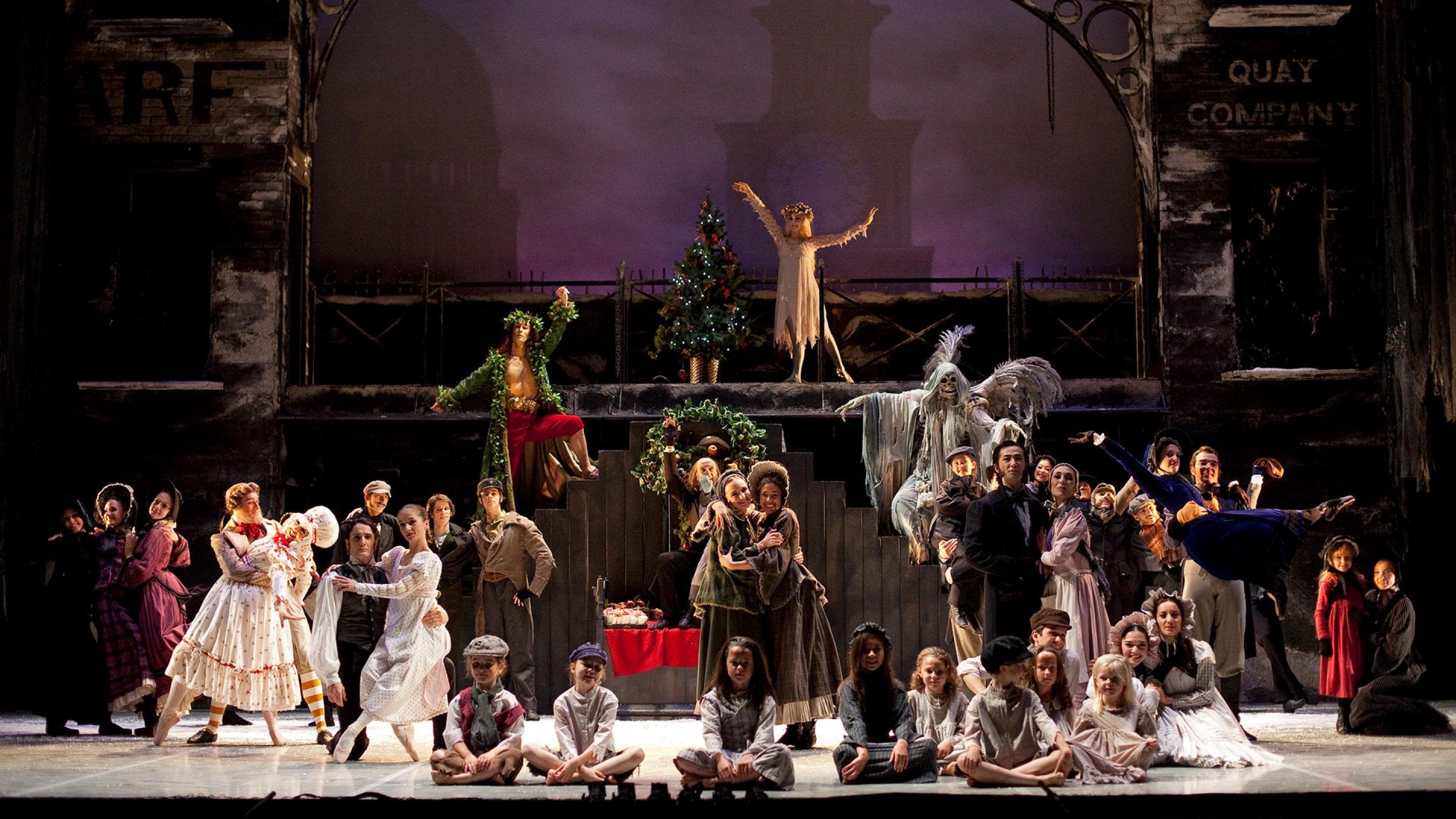 Northern Ballet's A Christmas Carol backdrop