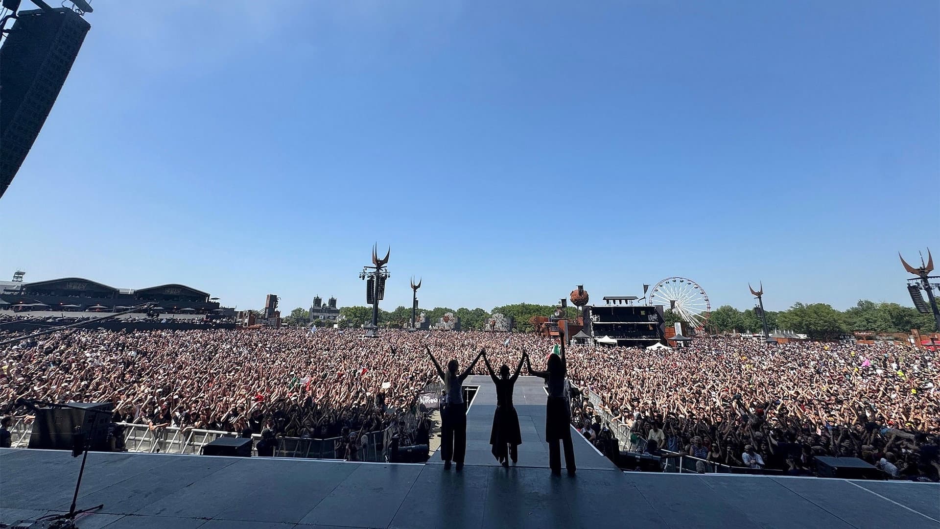 The Warning - Hellfest 2025 backdrop