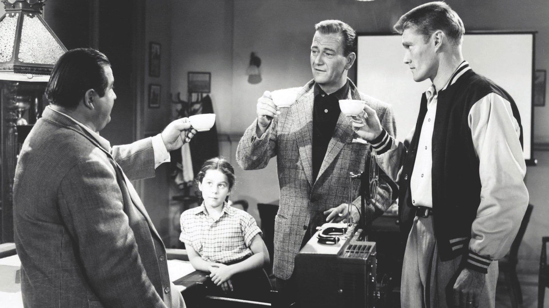 Trouble Along the Way backdrop