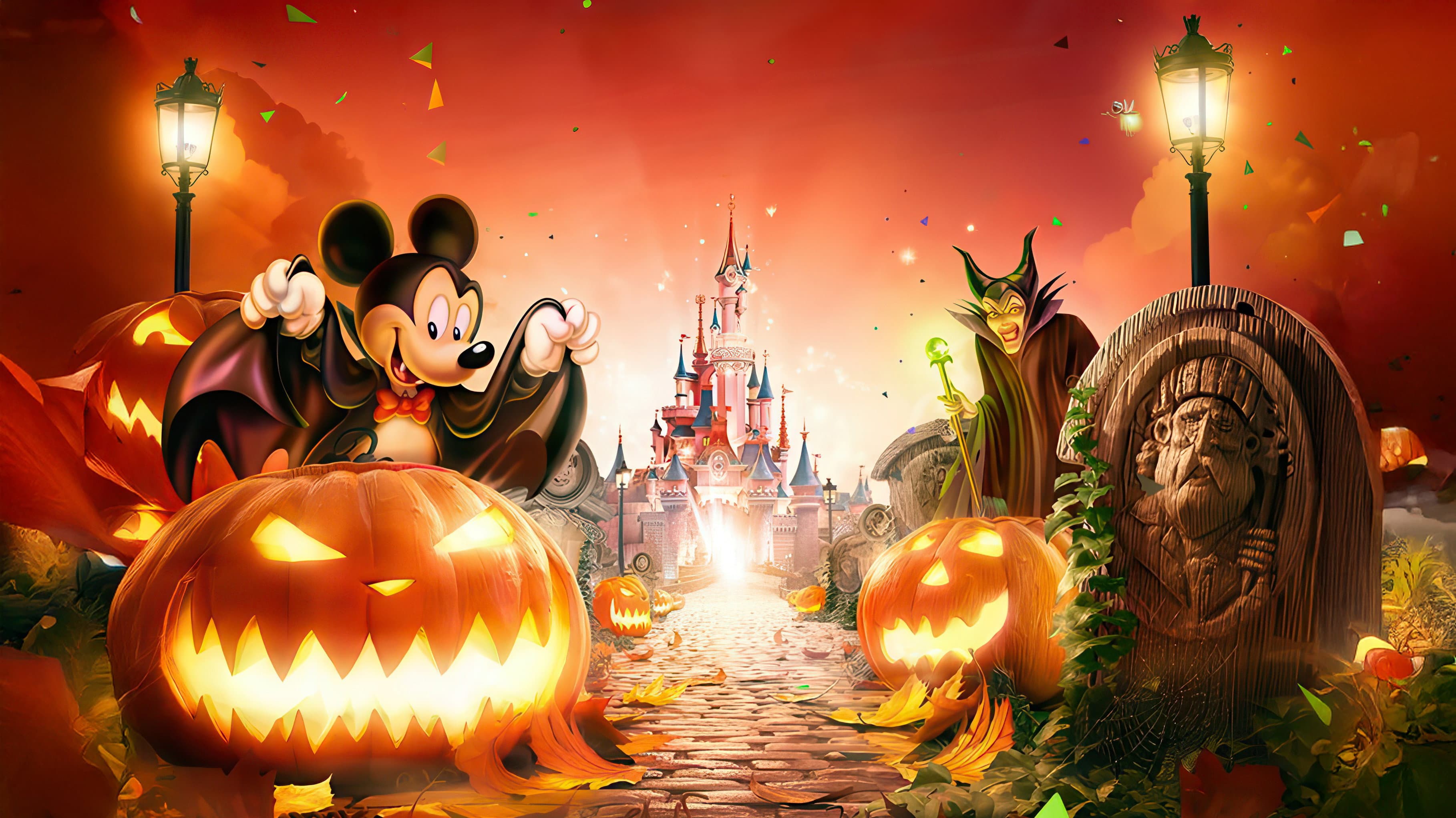 Behind the scenes of Halloween 2018 at Disney backdrop