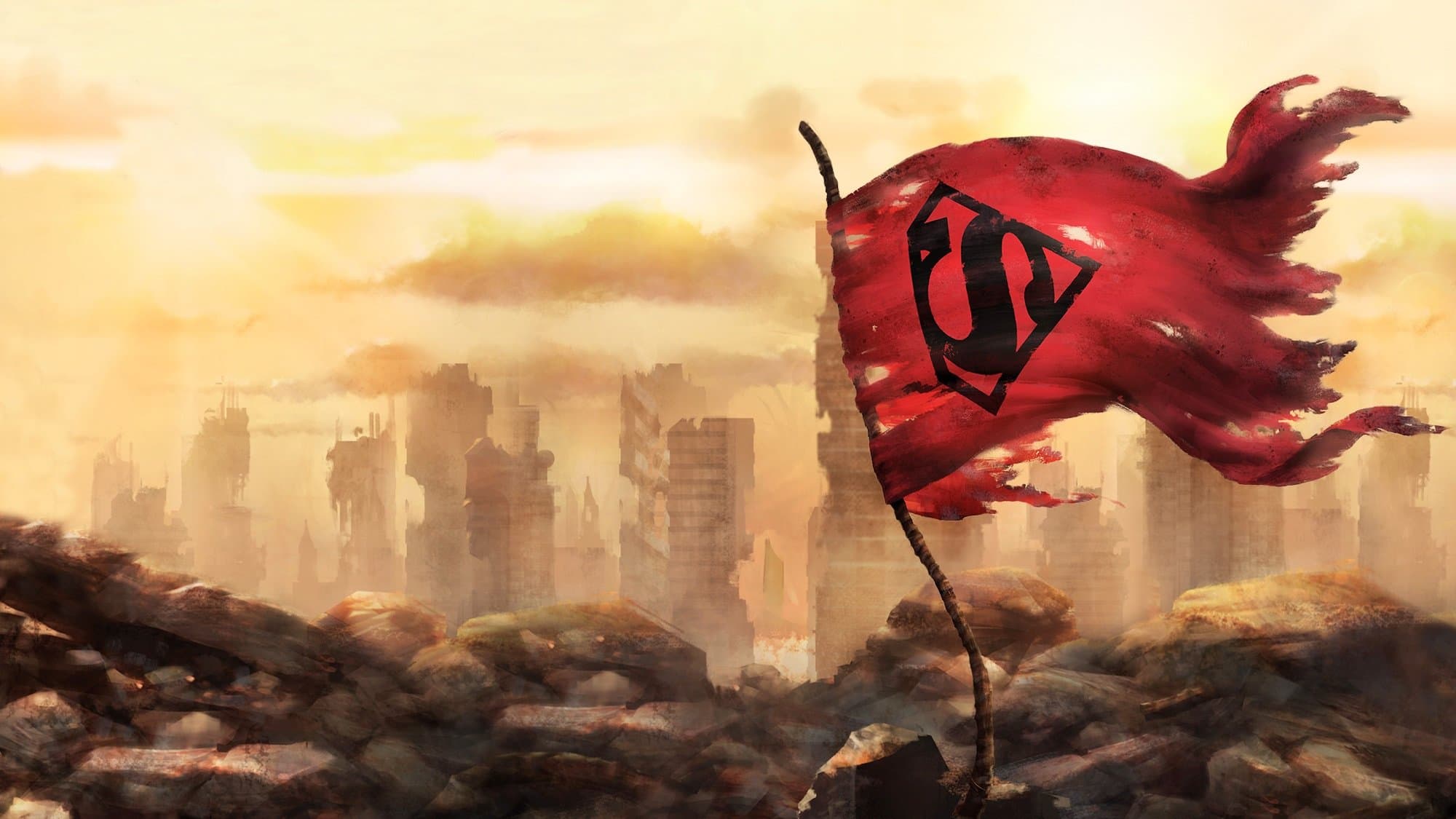 The Death of Superman backdrop