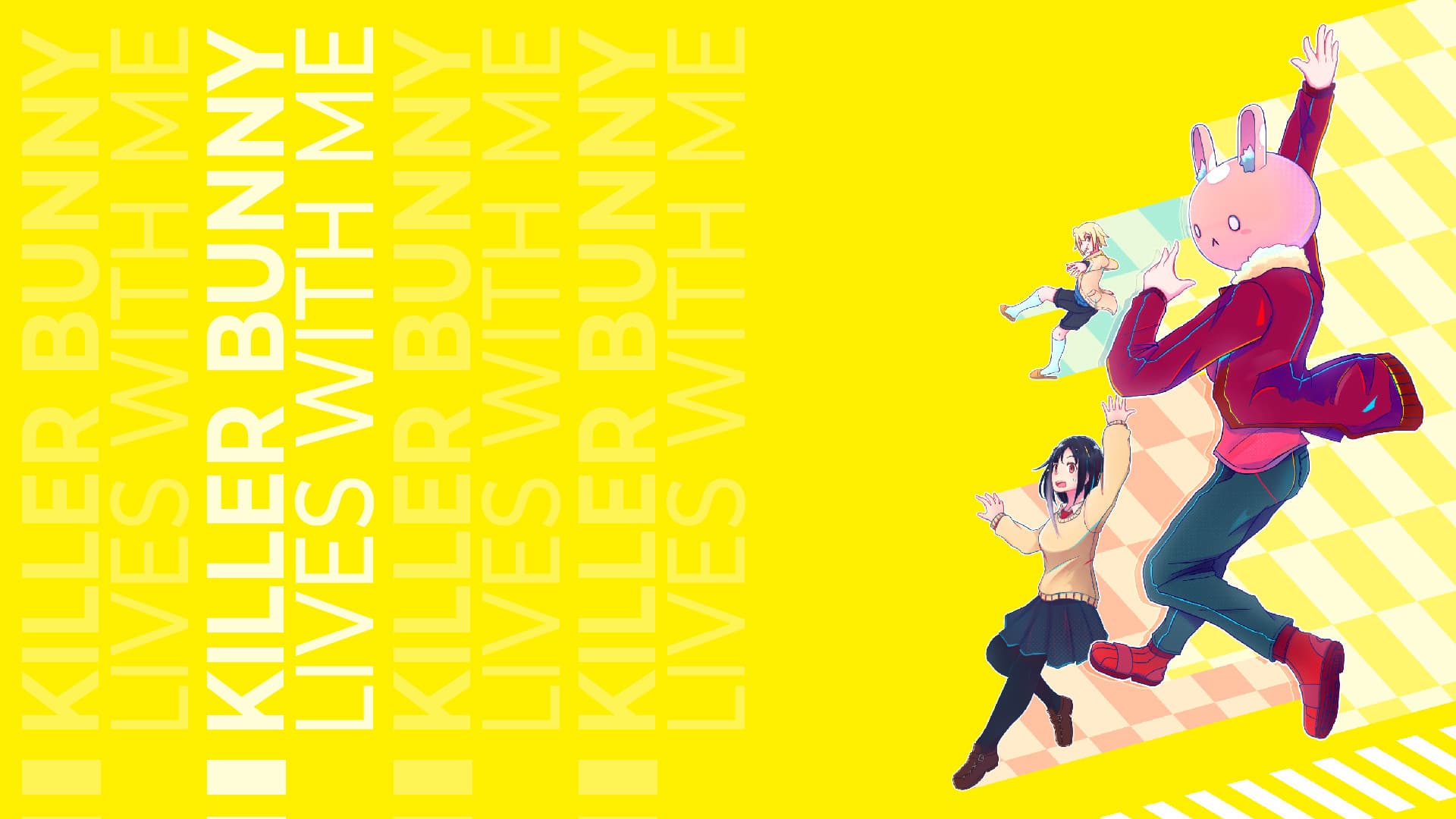 Bunny Killer Lives with Me! backdrop