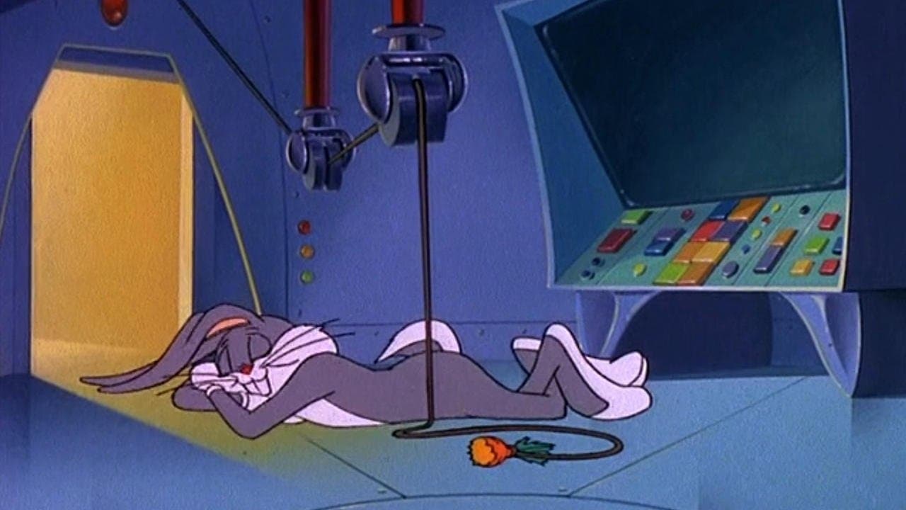 Spaced Out Bunny backdrop