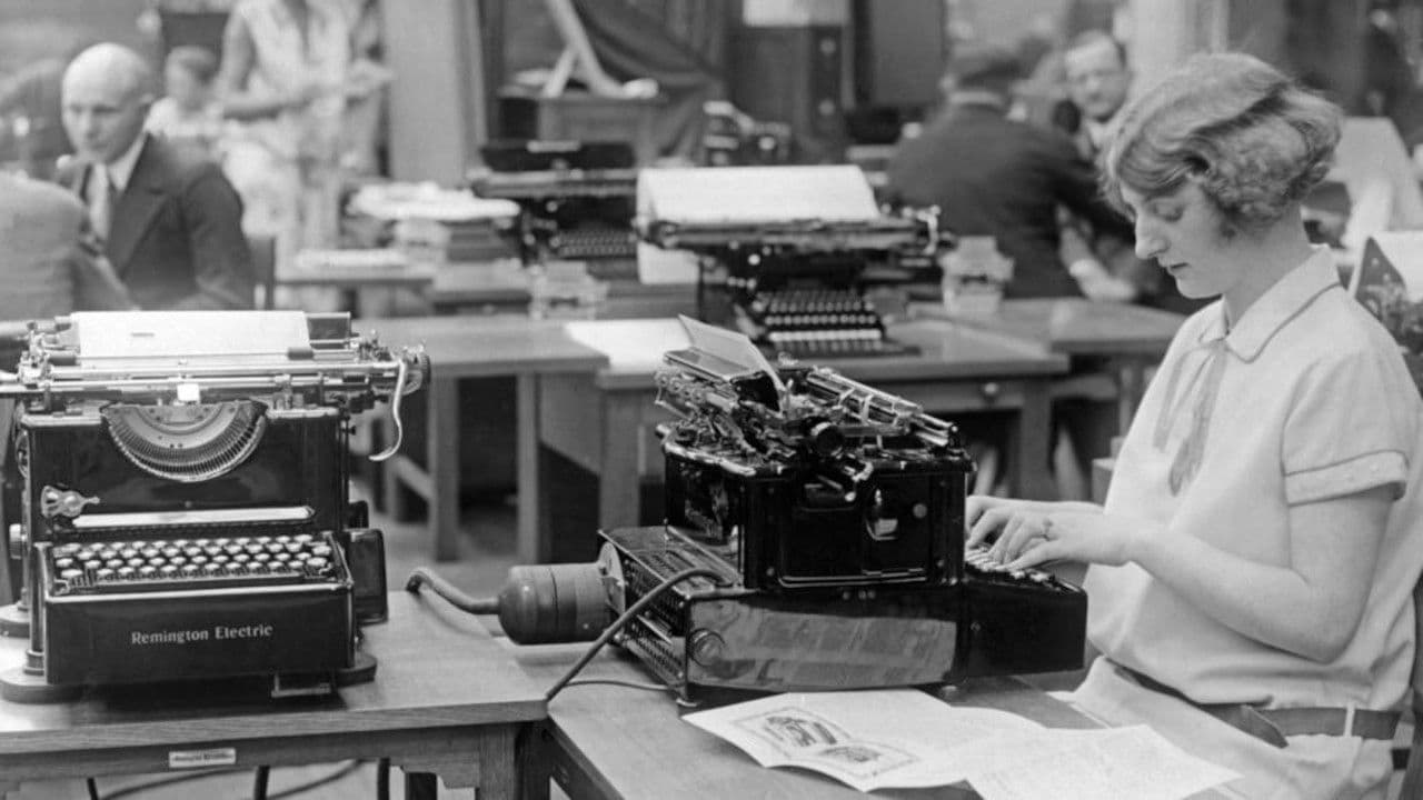 And Man Created the Secretary backdrop