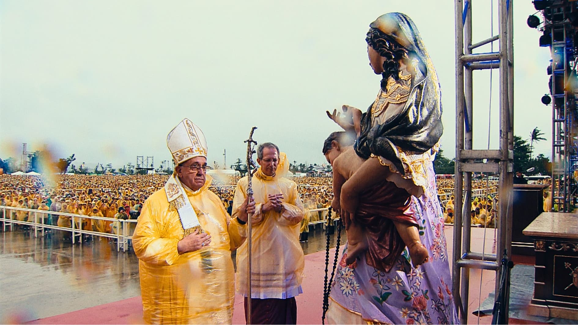 Pray for me: Pope Francis' story backdrop