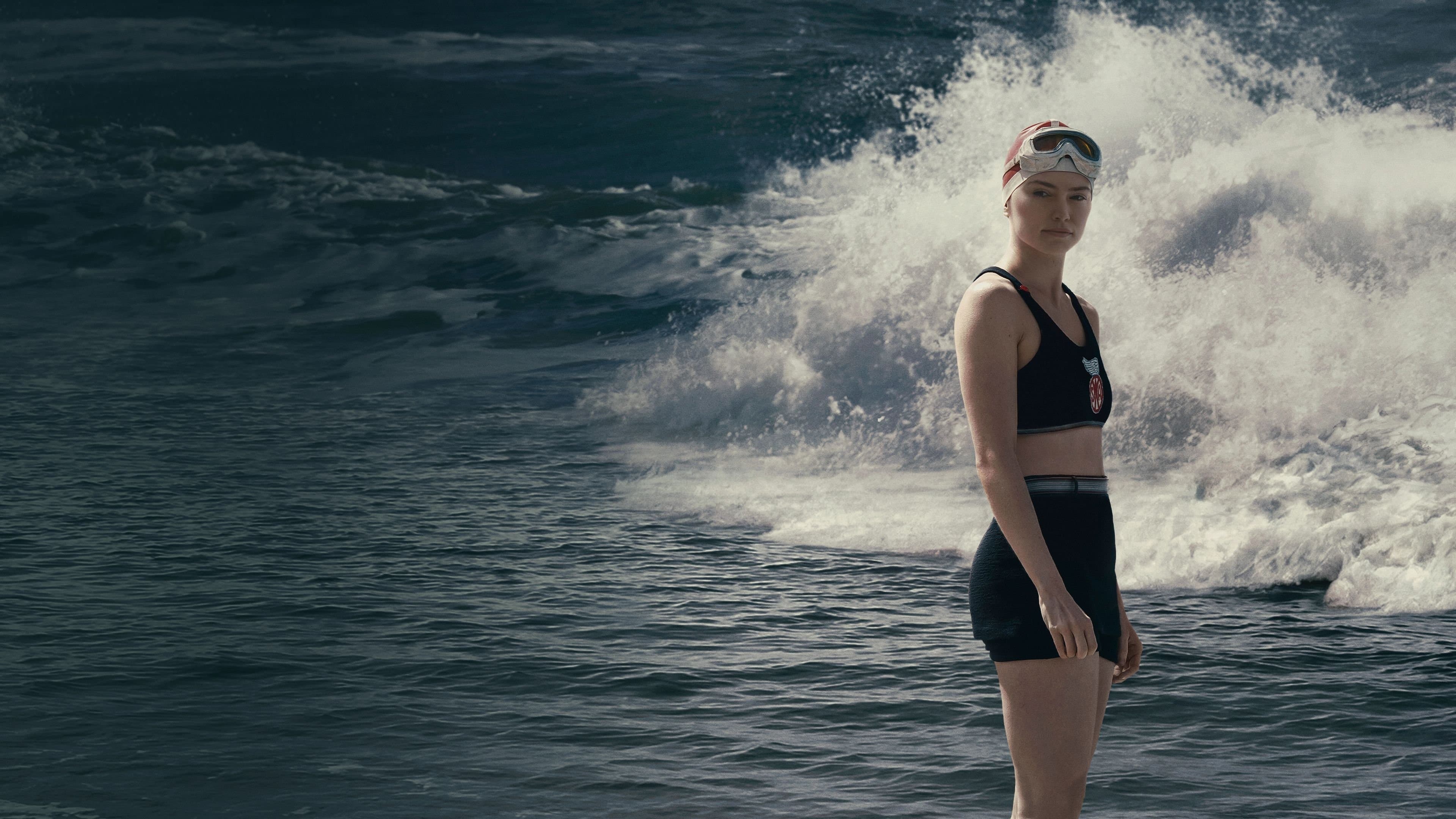 Young Woman and the Sea backdrop