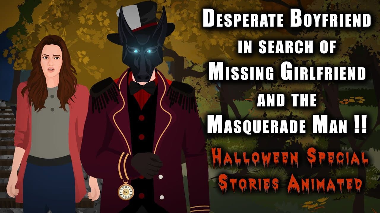 Desperate Boyfriend in search of Missing Girlfriend & the Masquerade Man !! backdrop