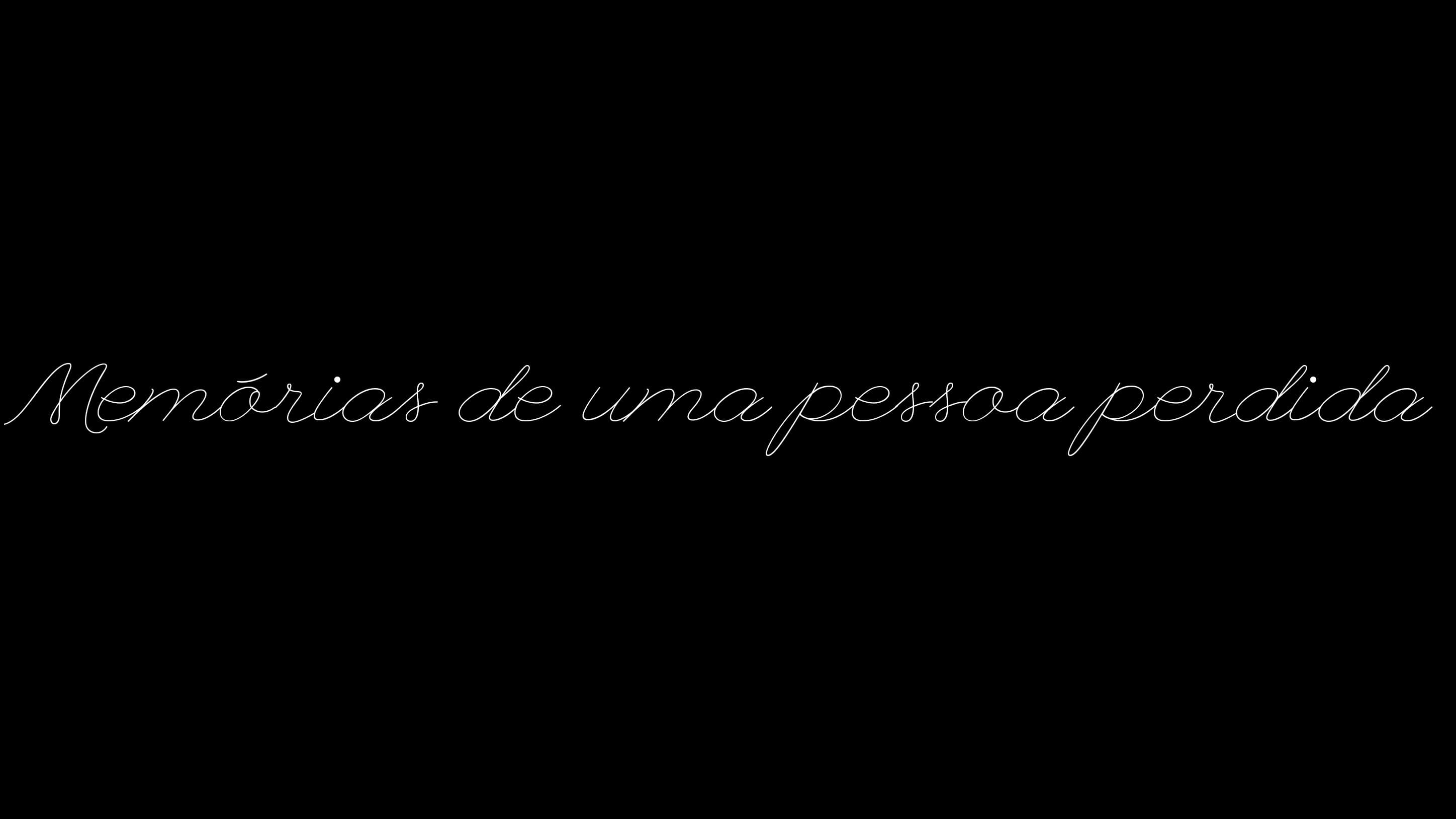 Memórias de uma pessoa perdida backdrop