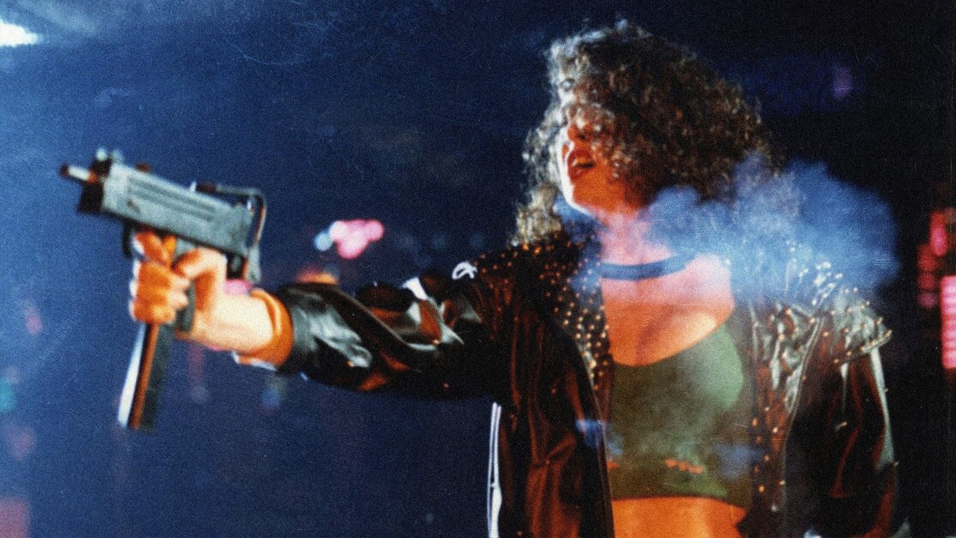 Lady Terminator backdrop