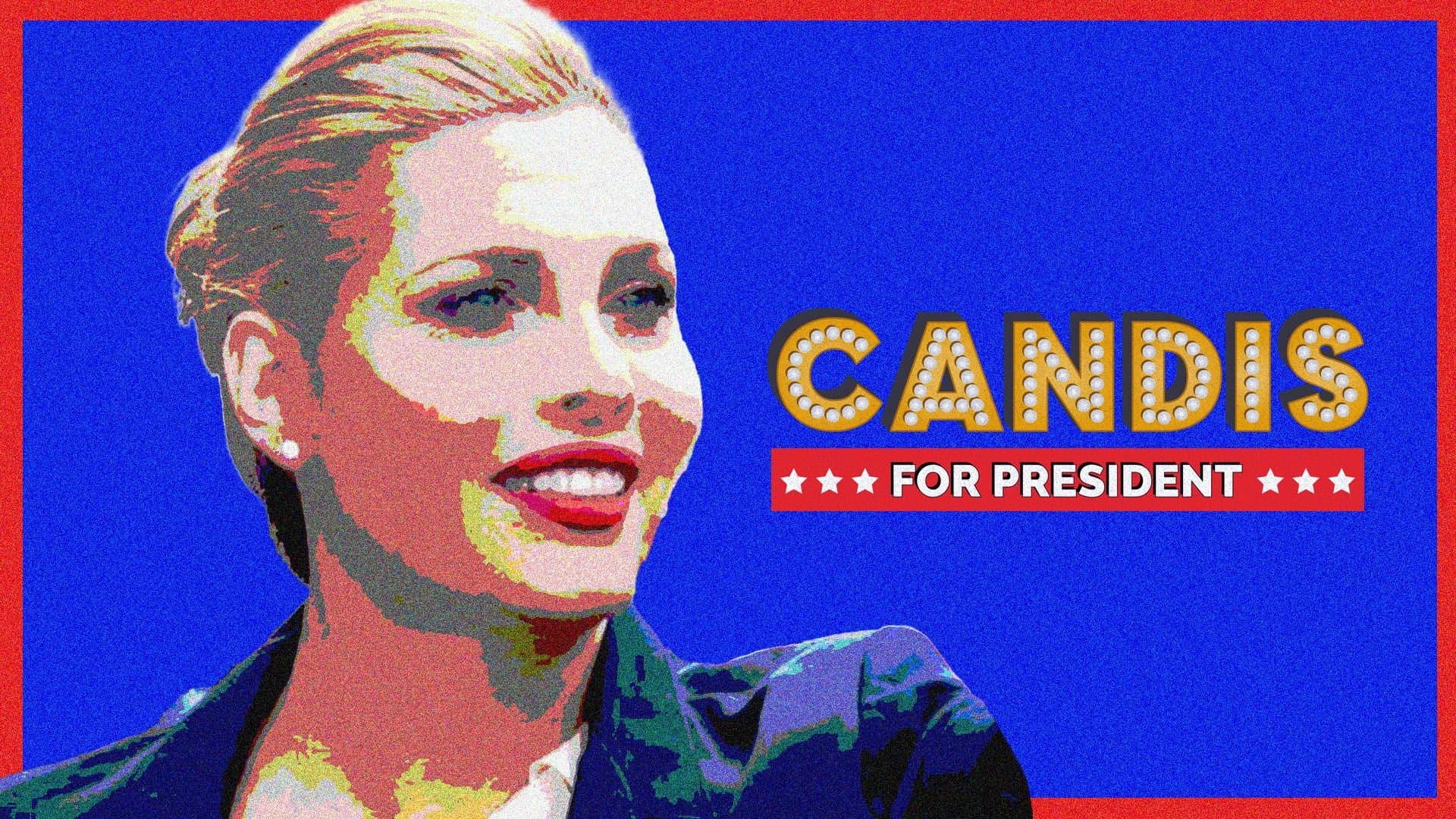 Candis for President backdrop