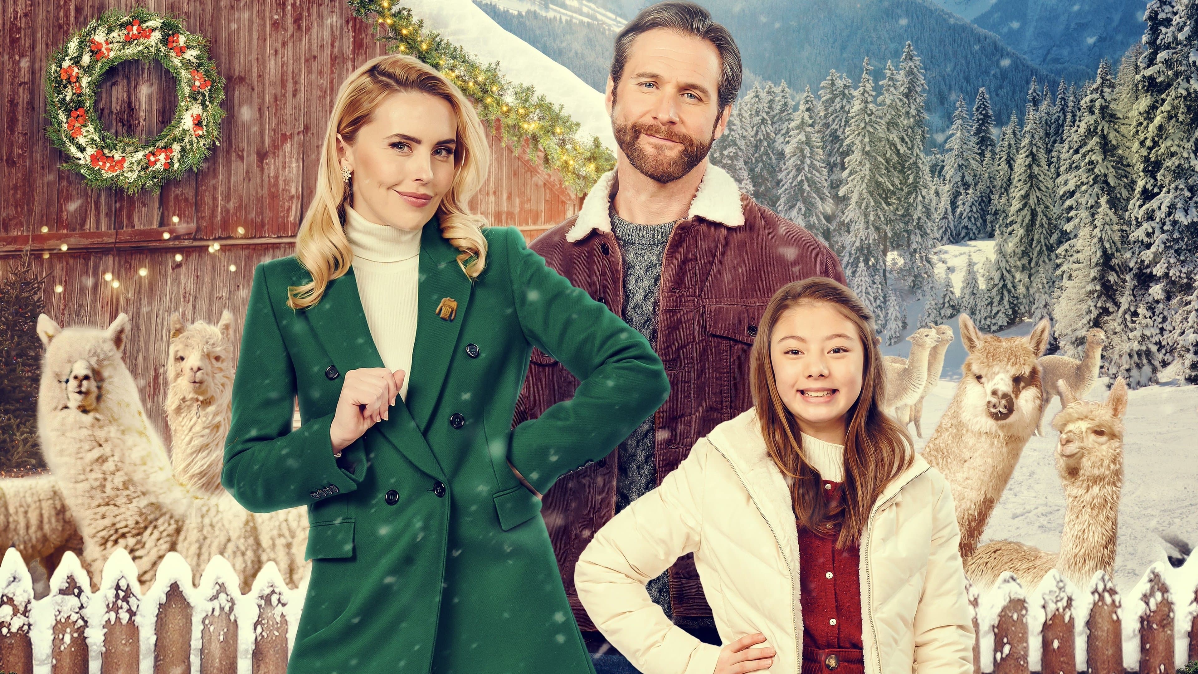 Christmas on the Alpaca Farm backdrop