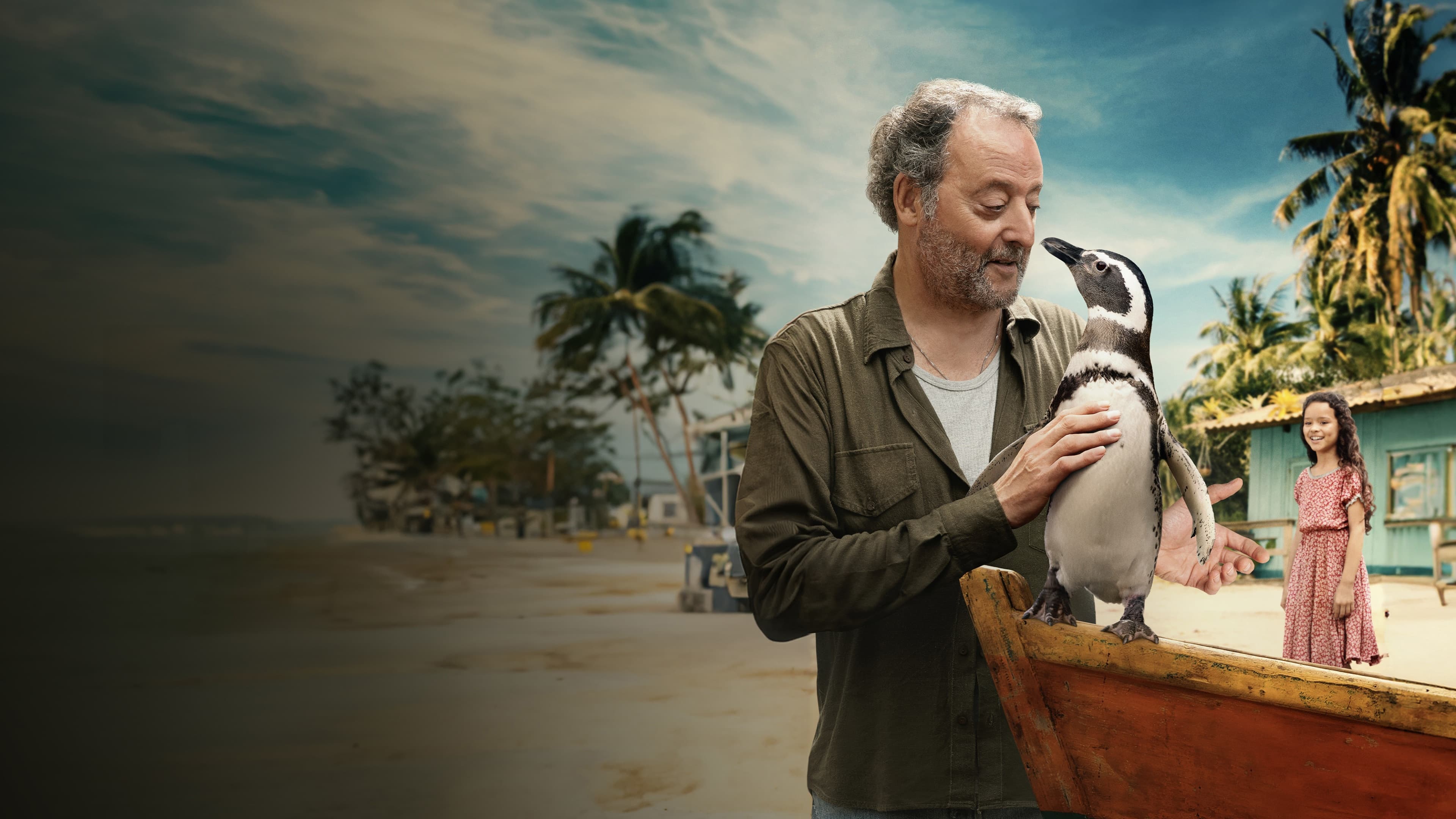 My Penguin Friend backdrop