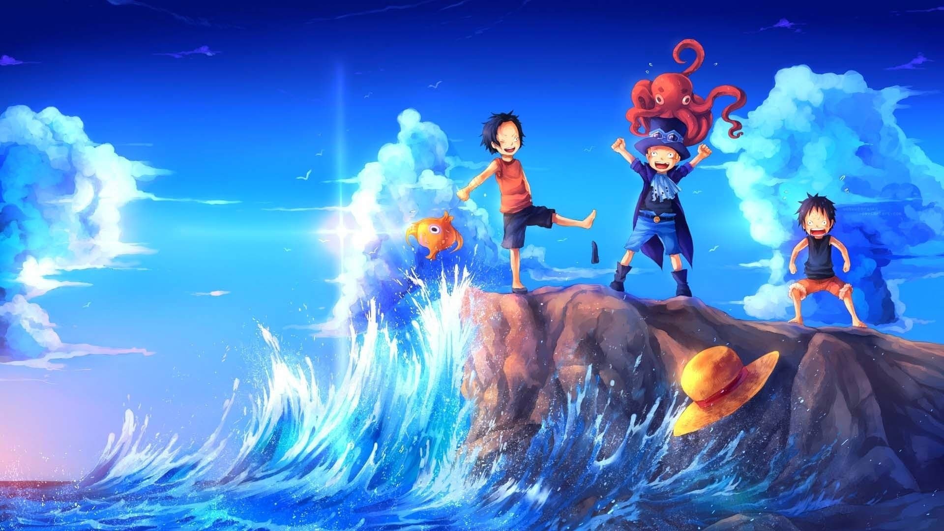 One Piece Episode of Sabo: The Three Brothers' Bond - The Miraculous Reunion and the Inherited Will backdrop