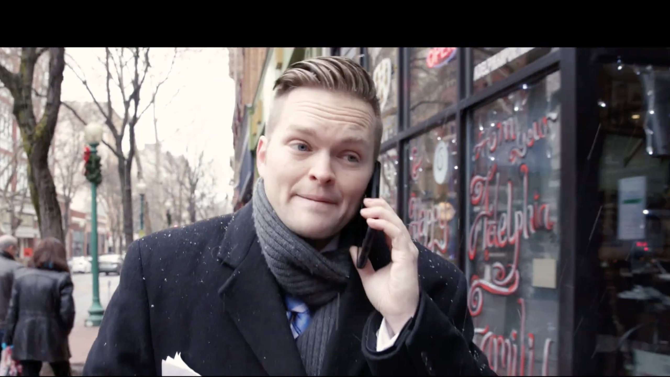 An Office Carol backdrop