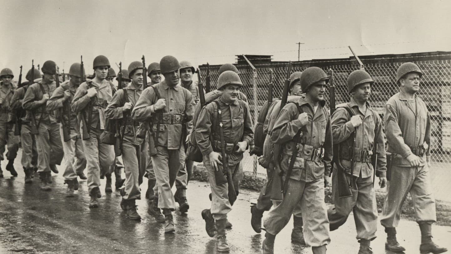 Here Come the Marines backdrop