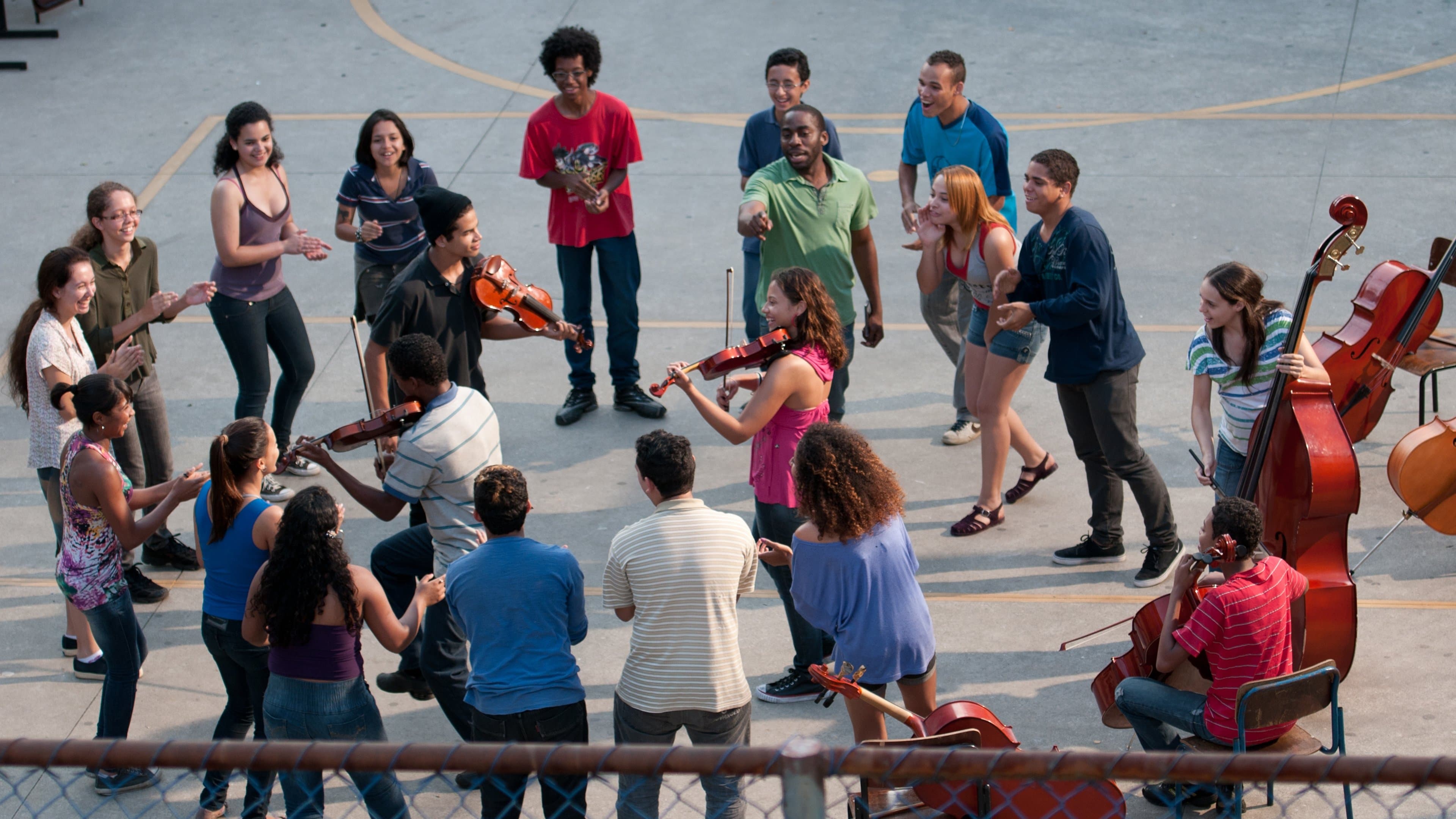 The Violin Teacher backdrop