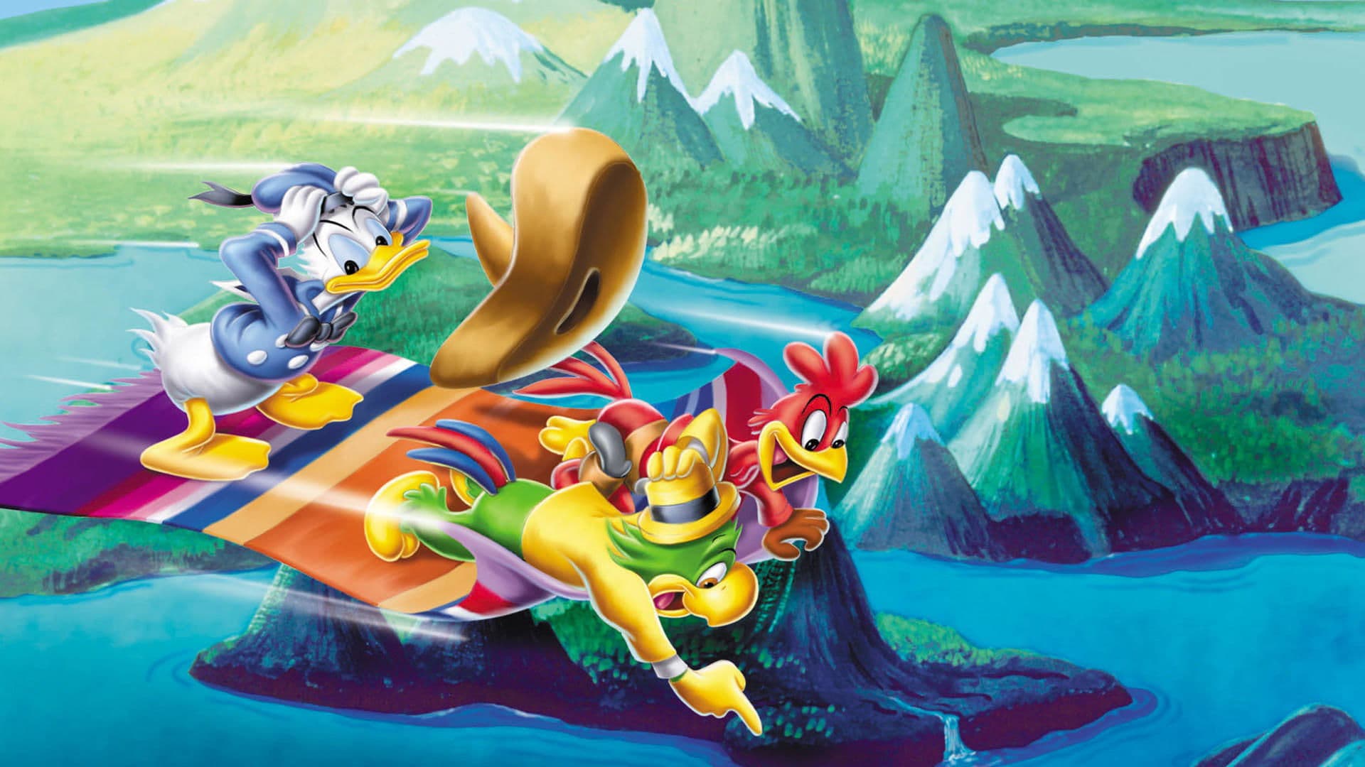 The Three Caballeros backdrop