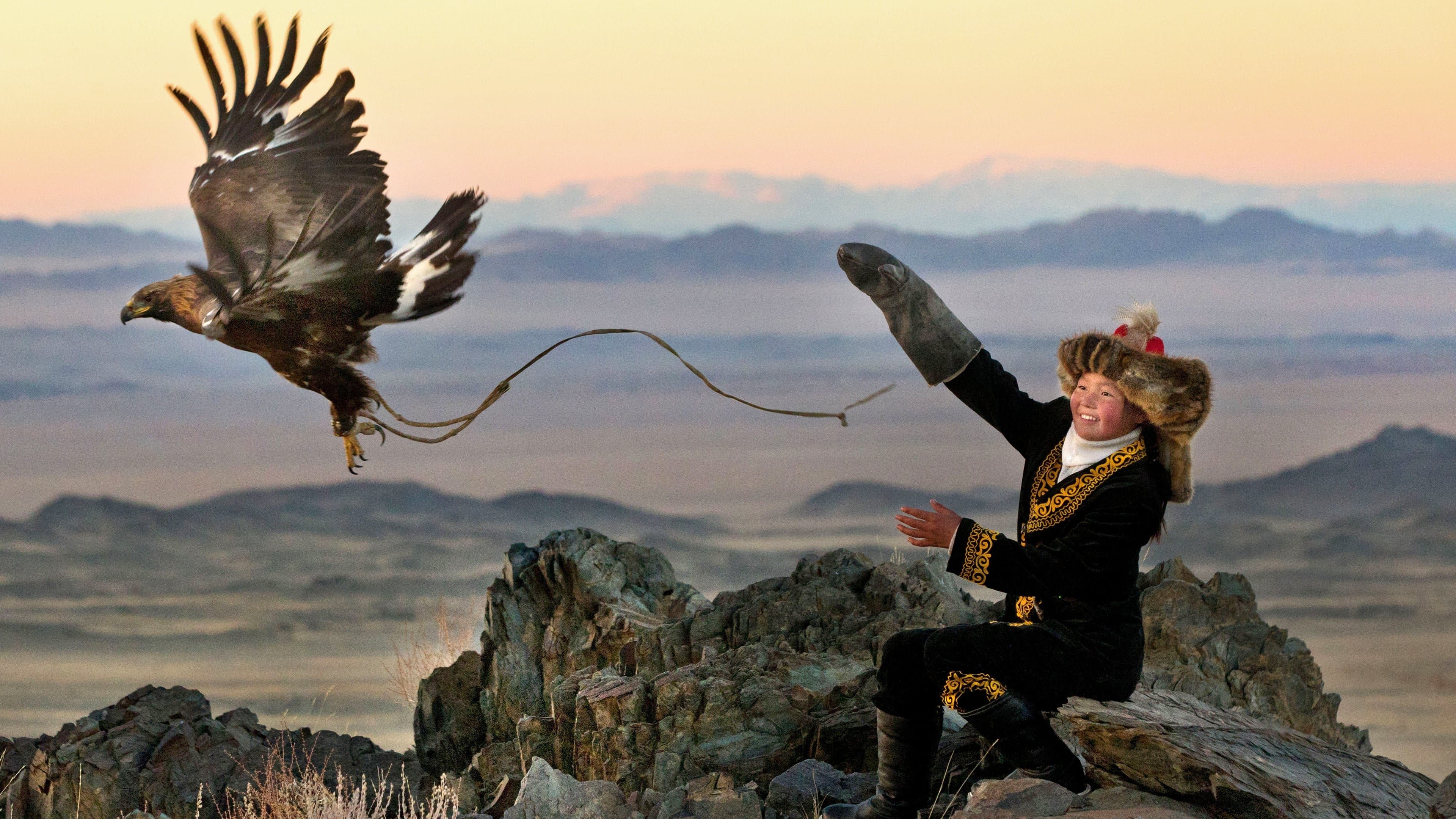 The Eagle Huntress backdrop