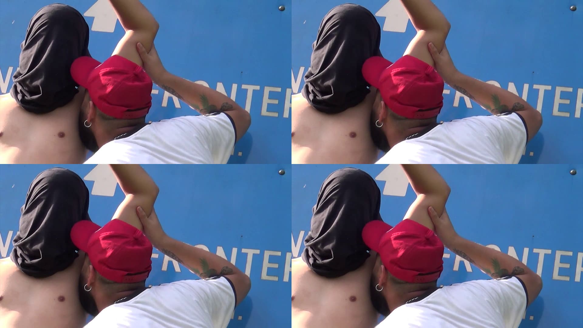 Horny in Border: Essay on AIDS Images backdrop