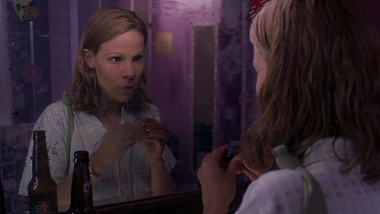 A Slipping Down Life backdrop