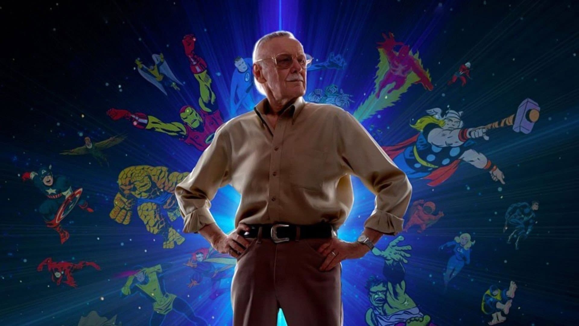With Great Power: The Stan Lee Story backdrop