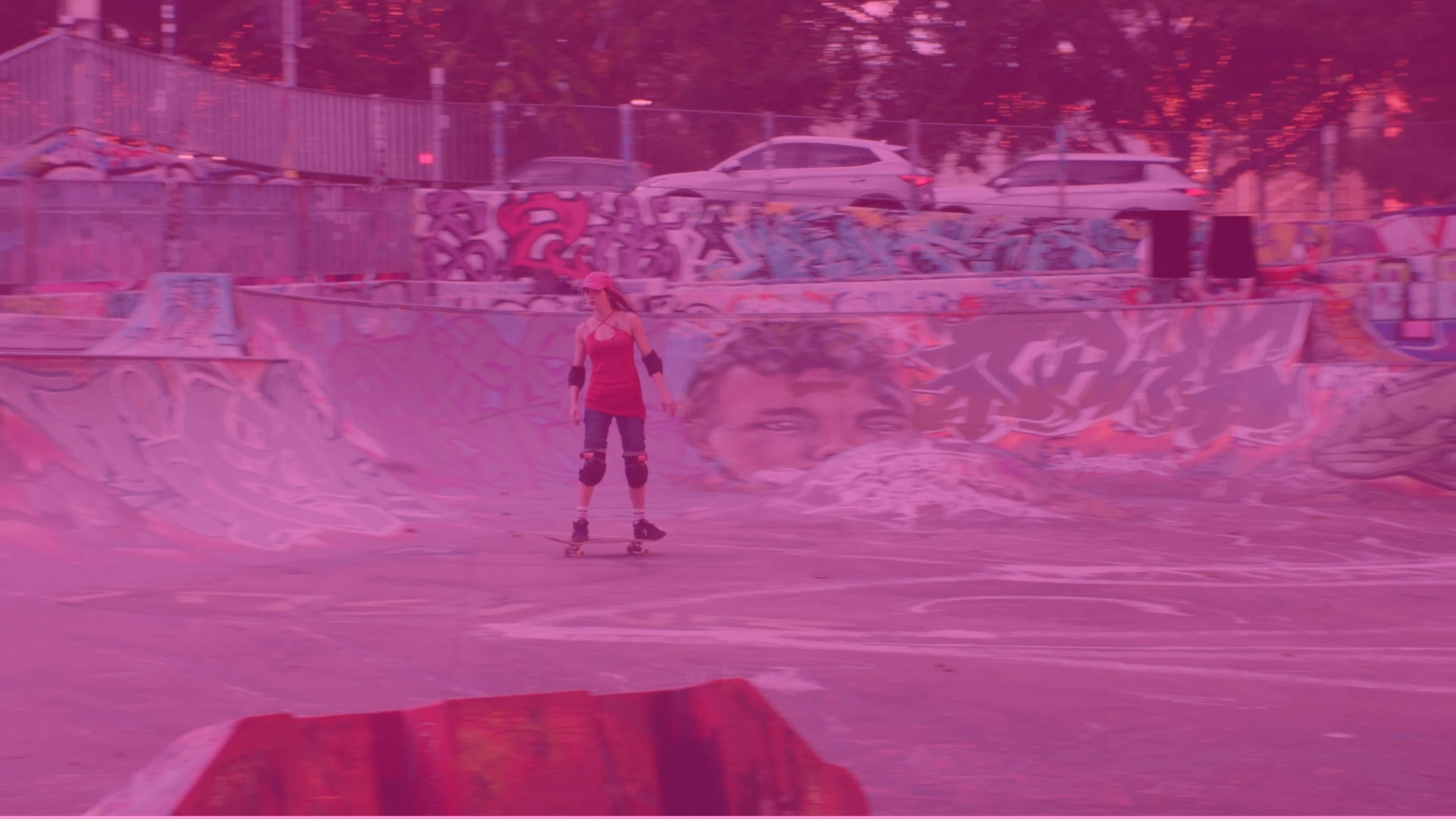 Girls and Boxes backdrop